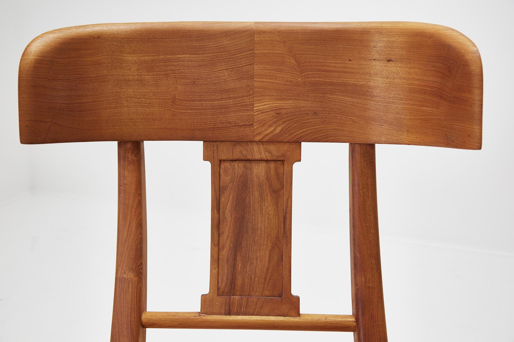 Teak Klismos Side or Dining Chair by Michael Taylor Collections 4
