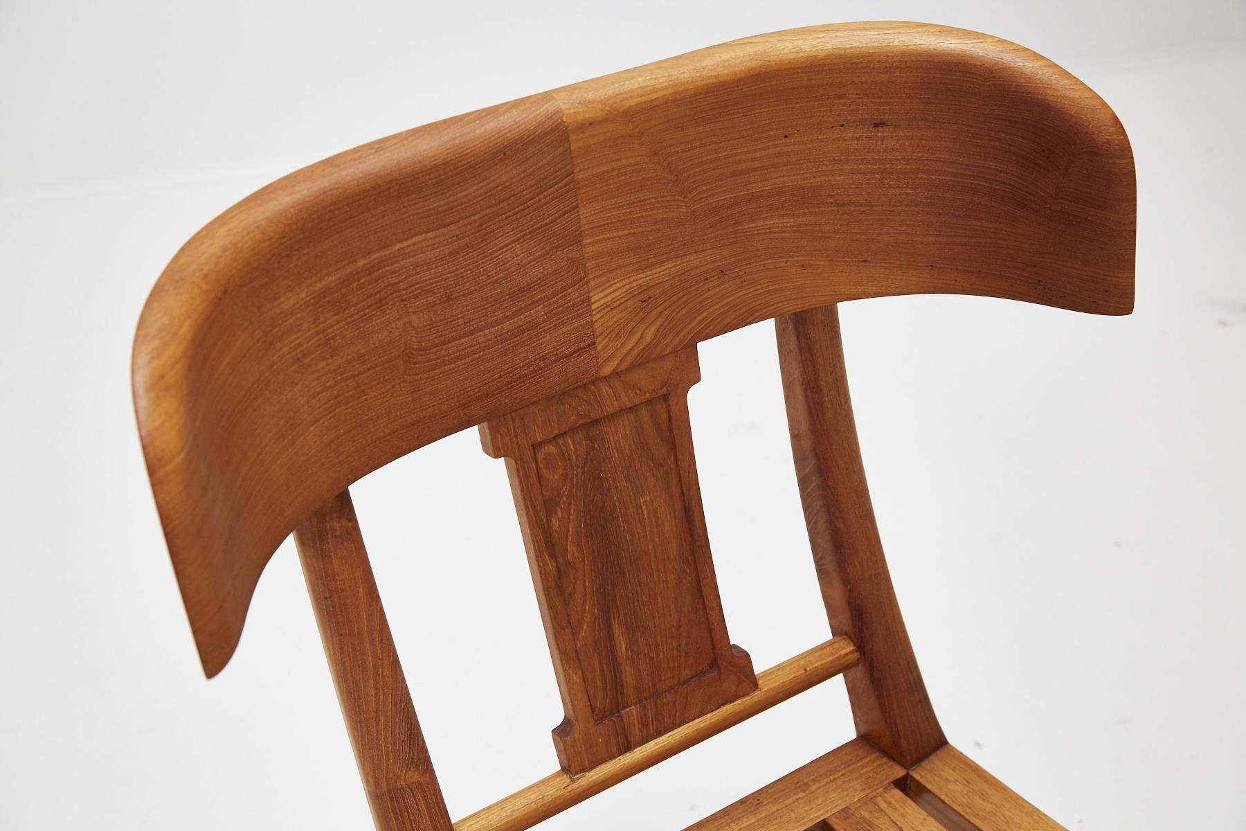 Teak Klismos Side or Dining Chair by Michael Taylor Collections 5
