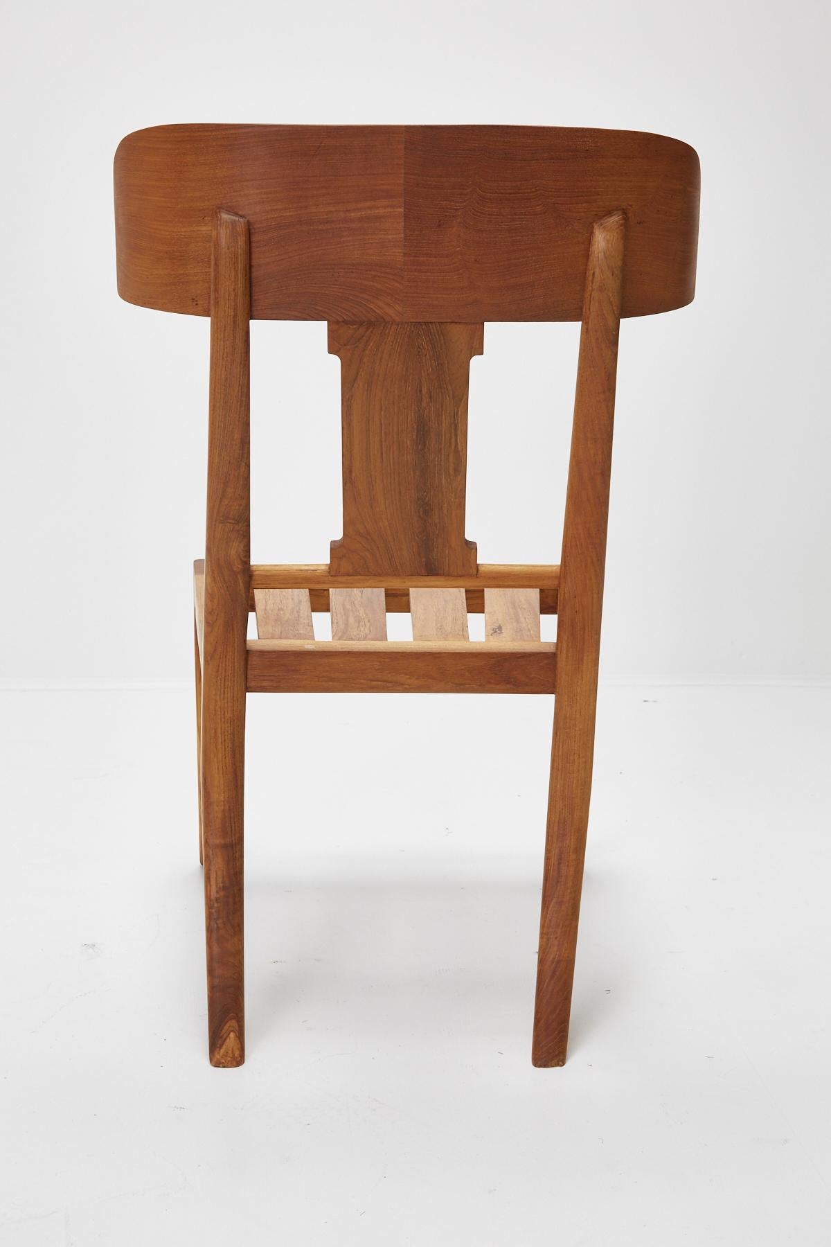 Teak Klismos Side or Dining Chair by Michael Taylor Collections 12