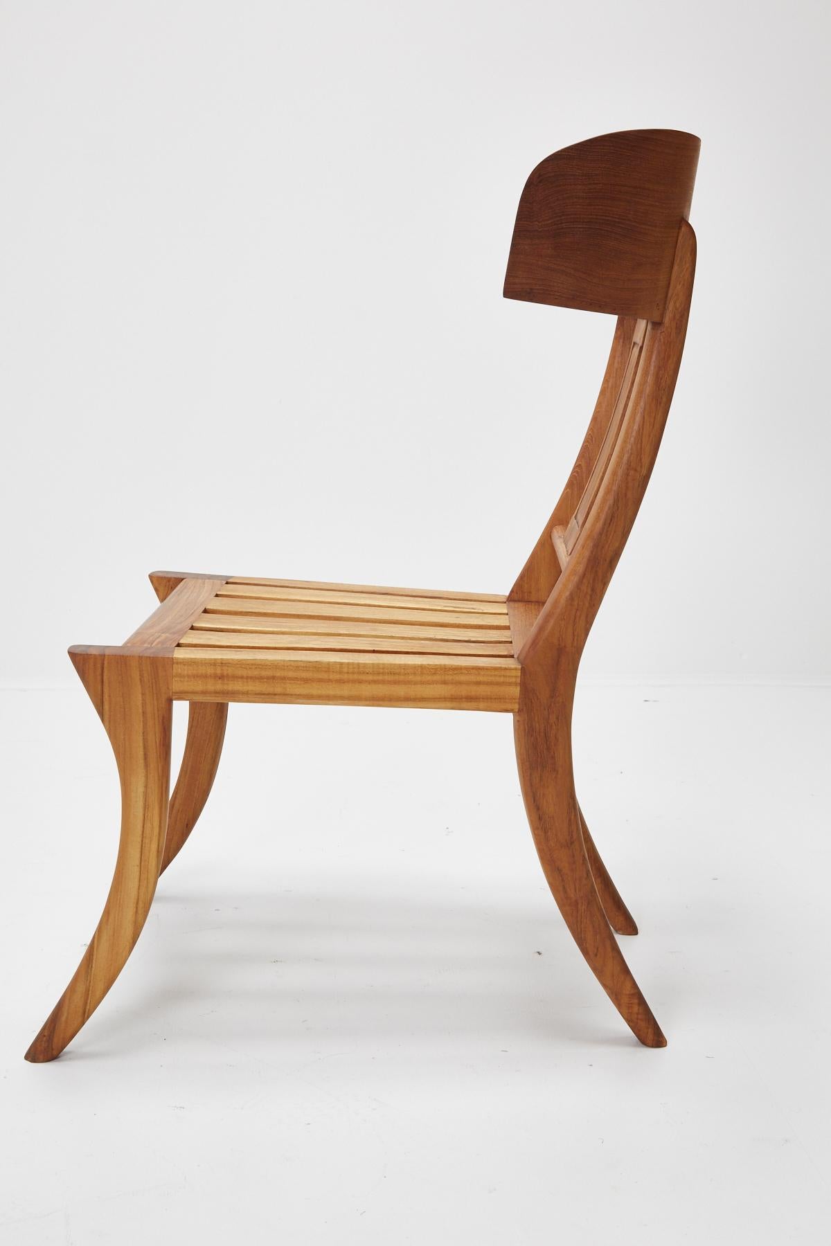Teak Klismos Side or Dining Chair by Michael Taylor Collections 14