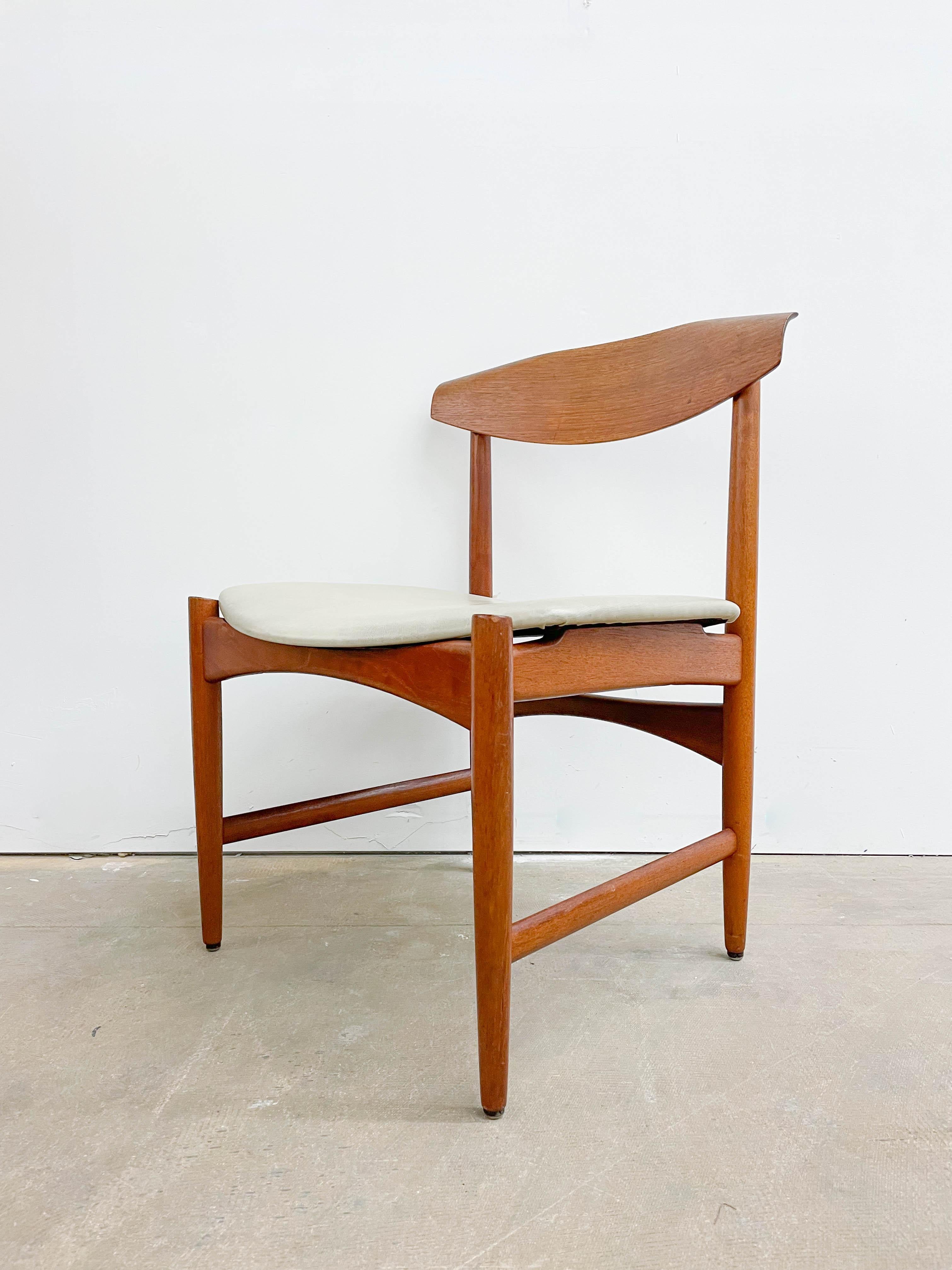 Teak Kofod Larsen Side Chair For Sale 2