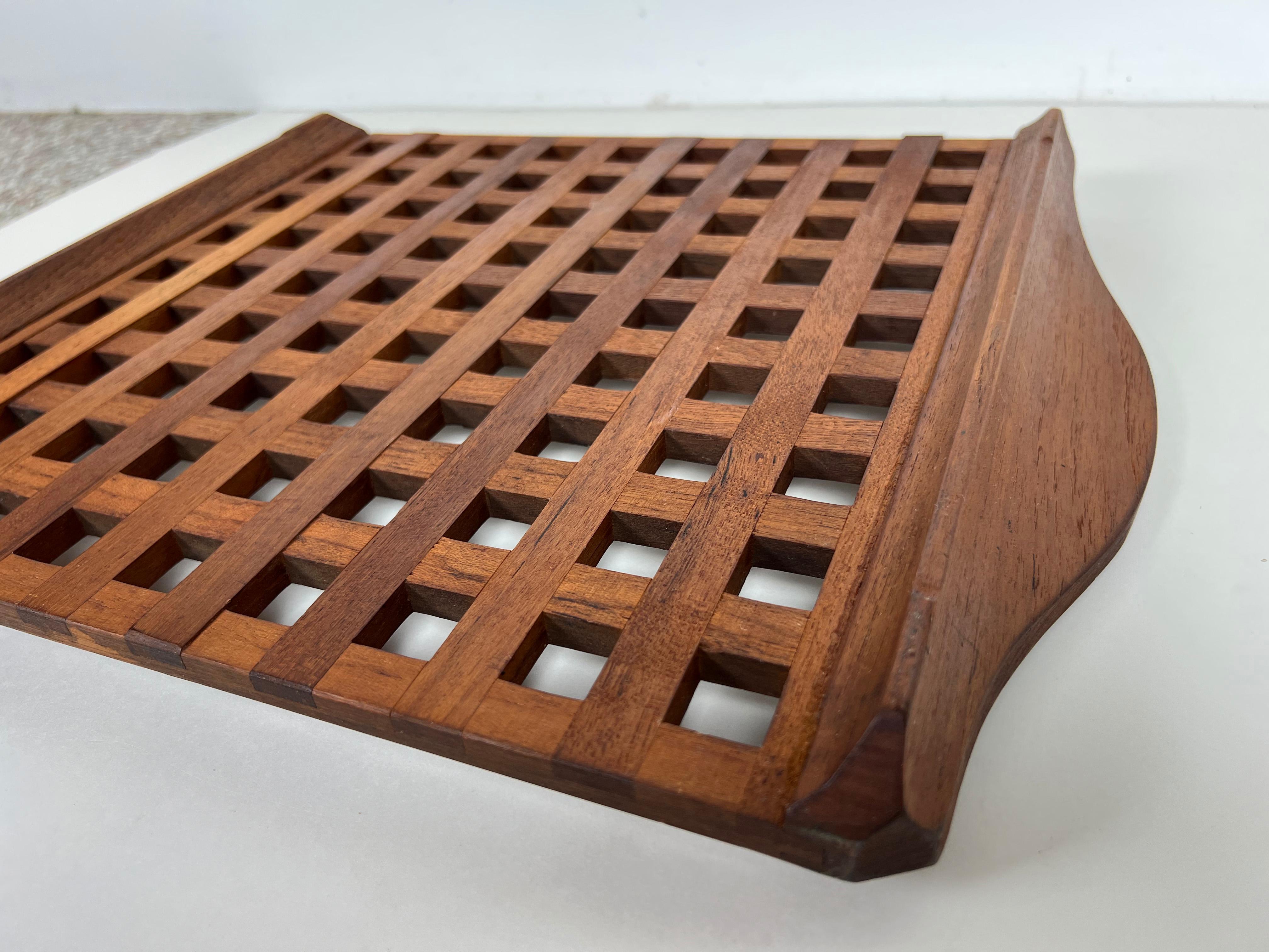 Teak Lattice Serving Tray by Jens Quistgaard for Dansk 1