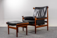 Teak & Leather Bwana Chair by Finn Juhl