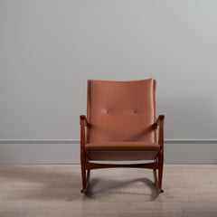 Sedia a dondolo modernista, Soren Jensen, anni '50