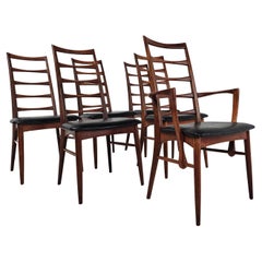 Teak Lis Chairs by Niels Koefoed for Koefoeds Hornslet, 1960s, Set of 6