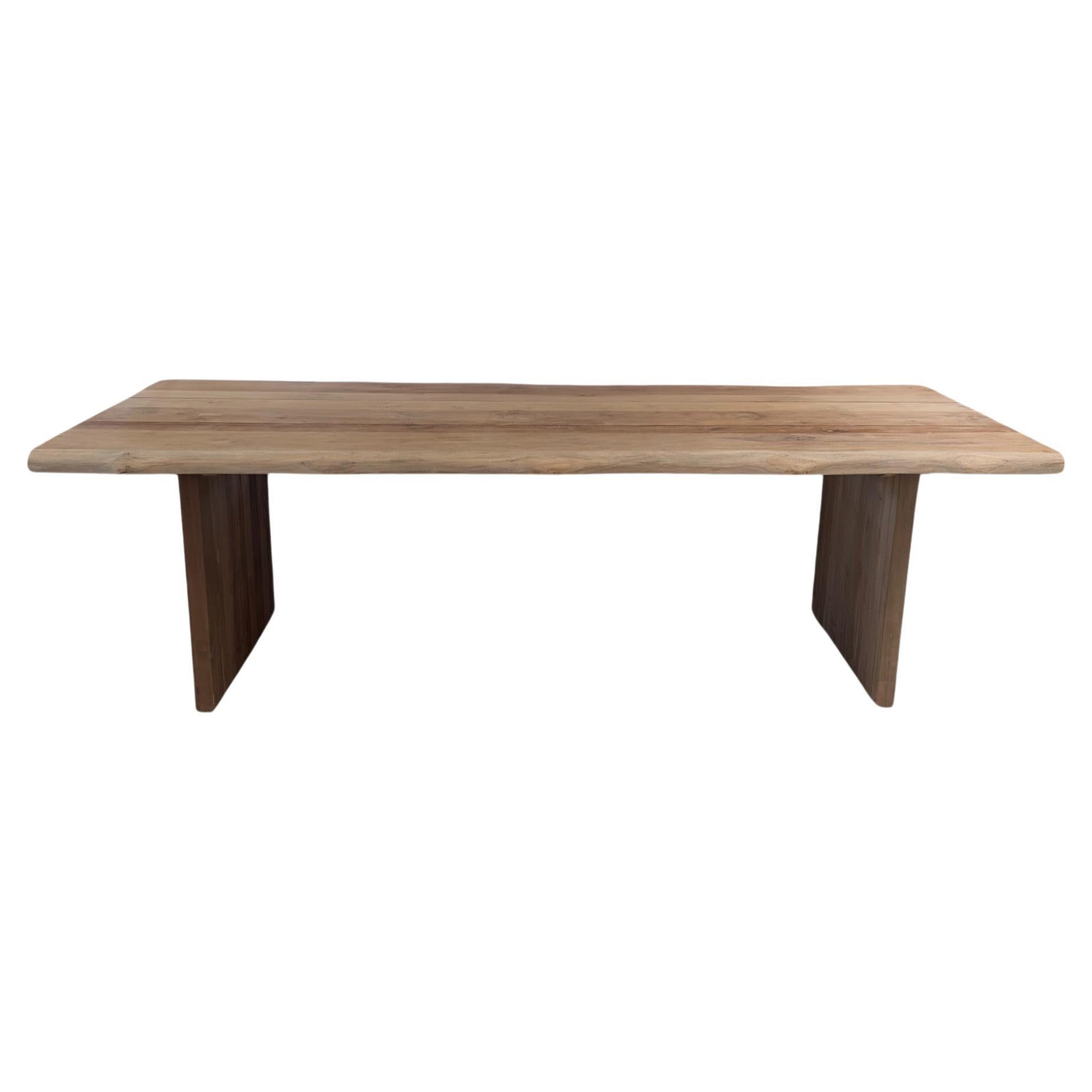 Teak Live Edge Outdoor Dining Table