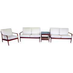 Teak Living Room Set by Folke Ohlsson for DUX