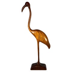 Teak Long Legged Stylised Bird By Caep Design, Denmark, Circa 1960's