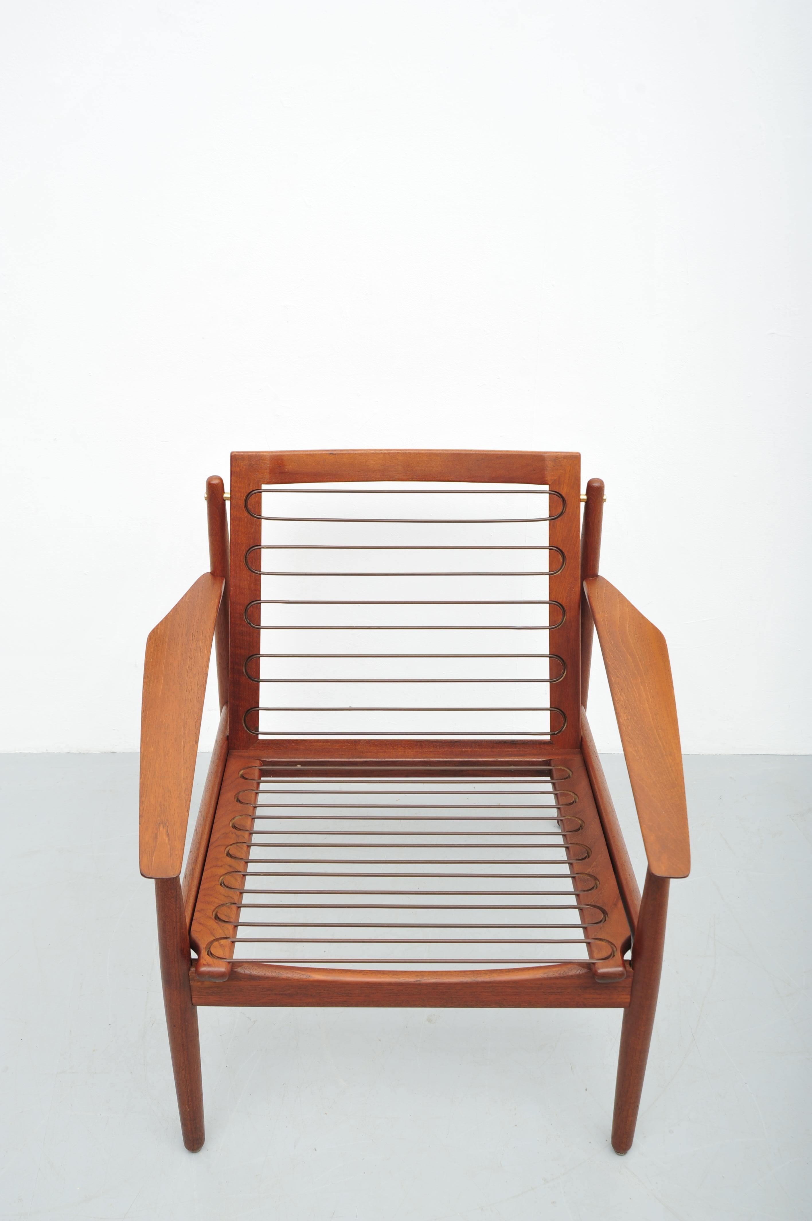 Chaise longue en teck par Arne Vodder pour Glostrup, années 1950 en vente 6