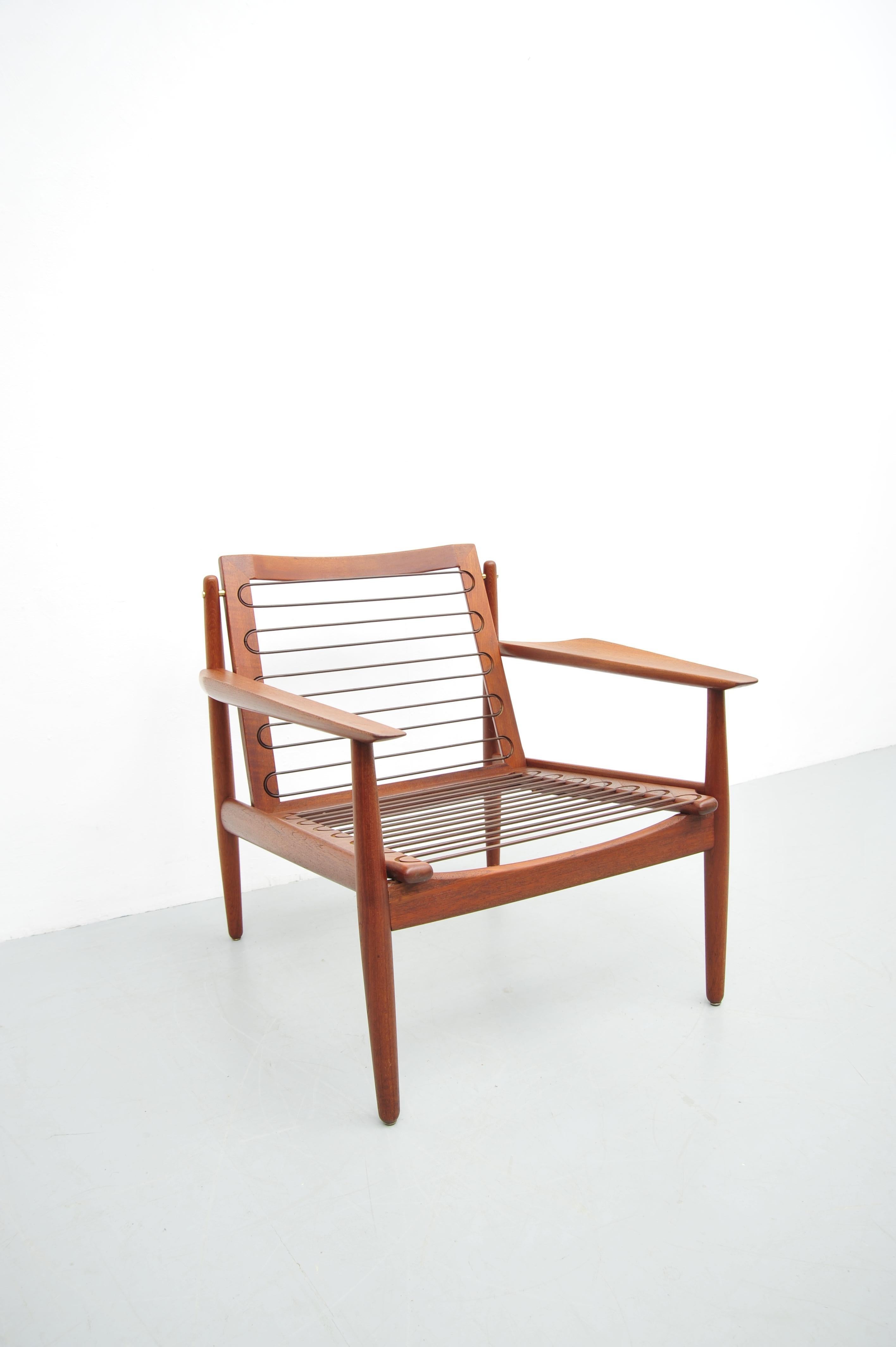 Chaise longue en teck par Arne Vodder pour Glostrup, années 1950 en vente 7
