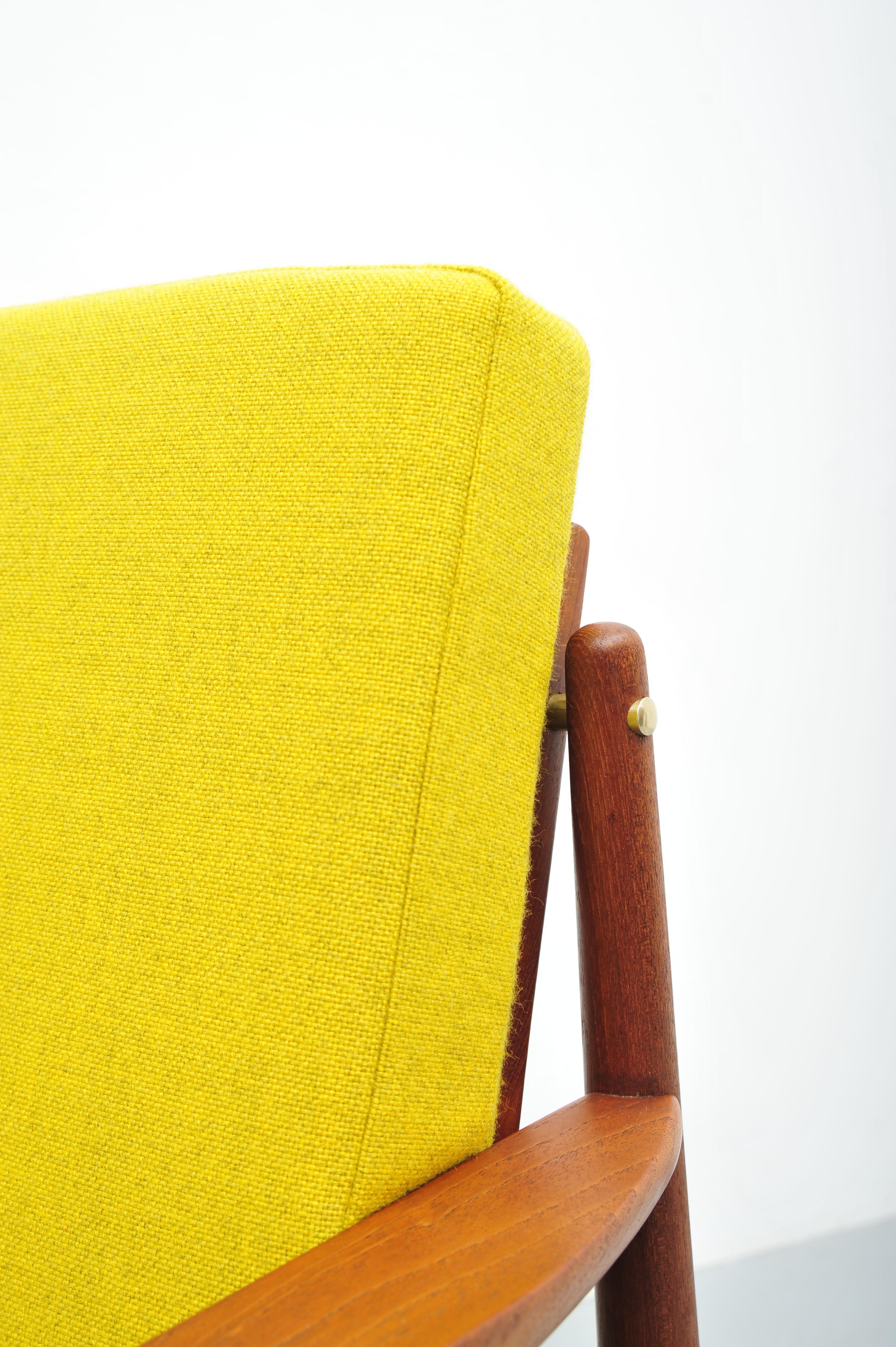 Chaise longue en teck par Arne Vodder pour Glostrup, années 1950 en vente 1