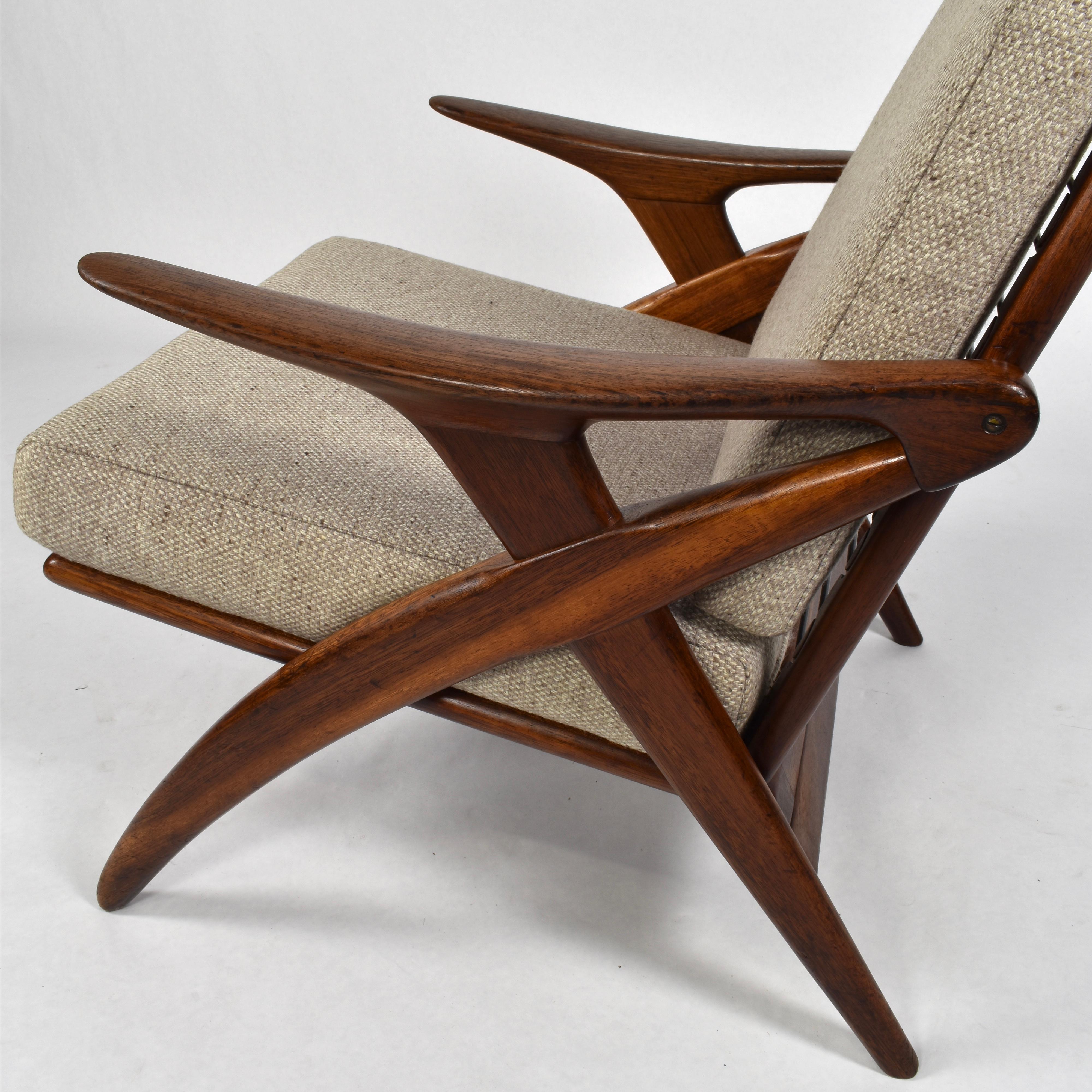 Teak Lounge Chair by De Ster Gelderland, Netherlands, circa 1960 3
