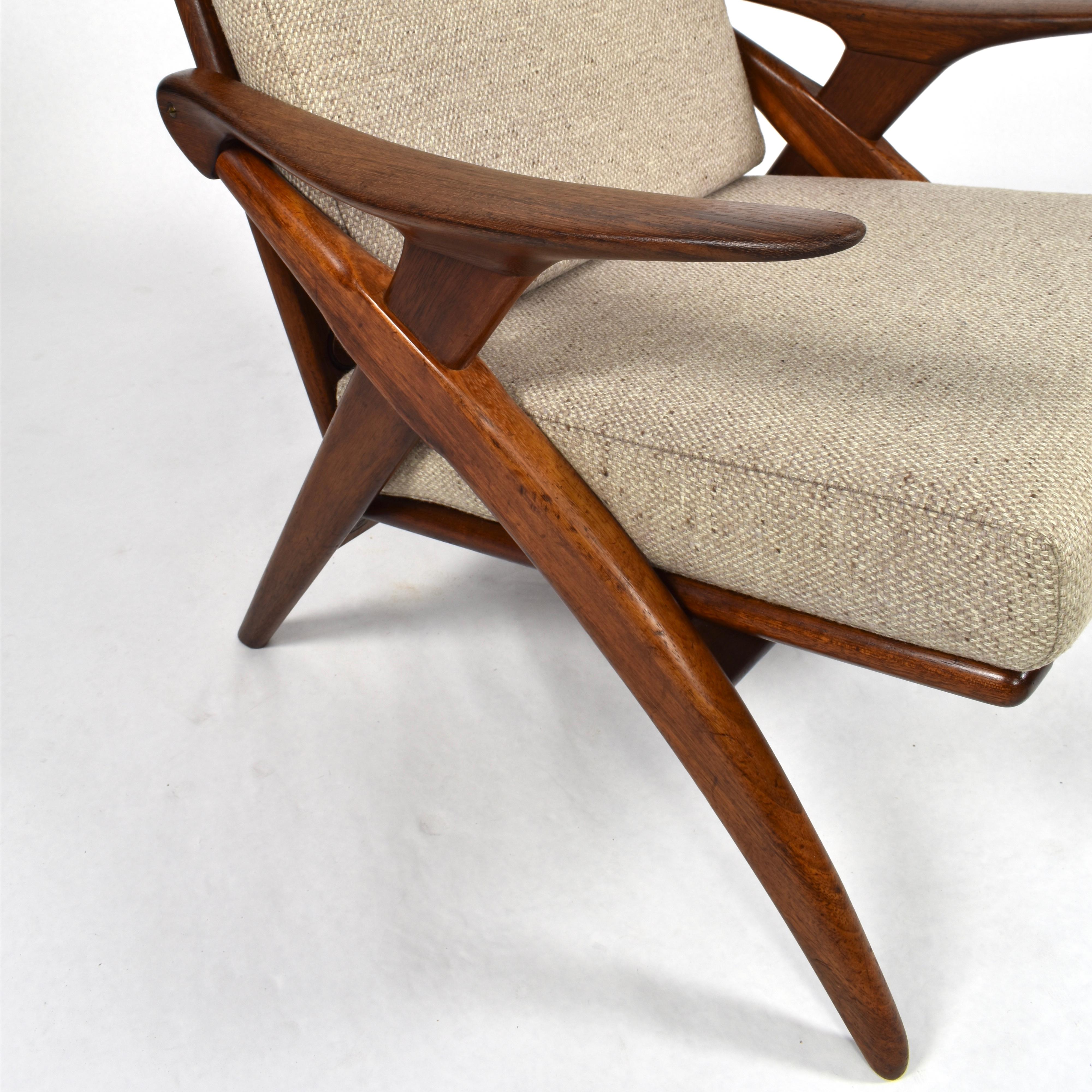 Teak Lounge Chair by De Ster Gelderland, Netherlands, circa 1960 4