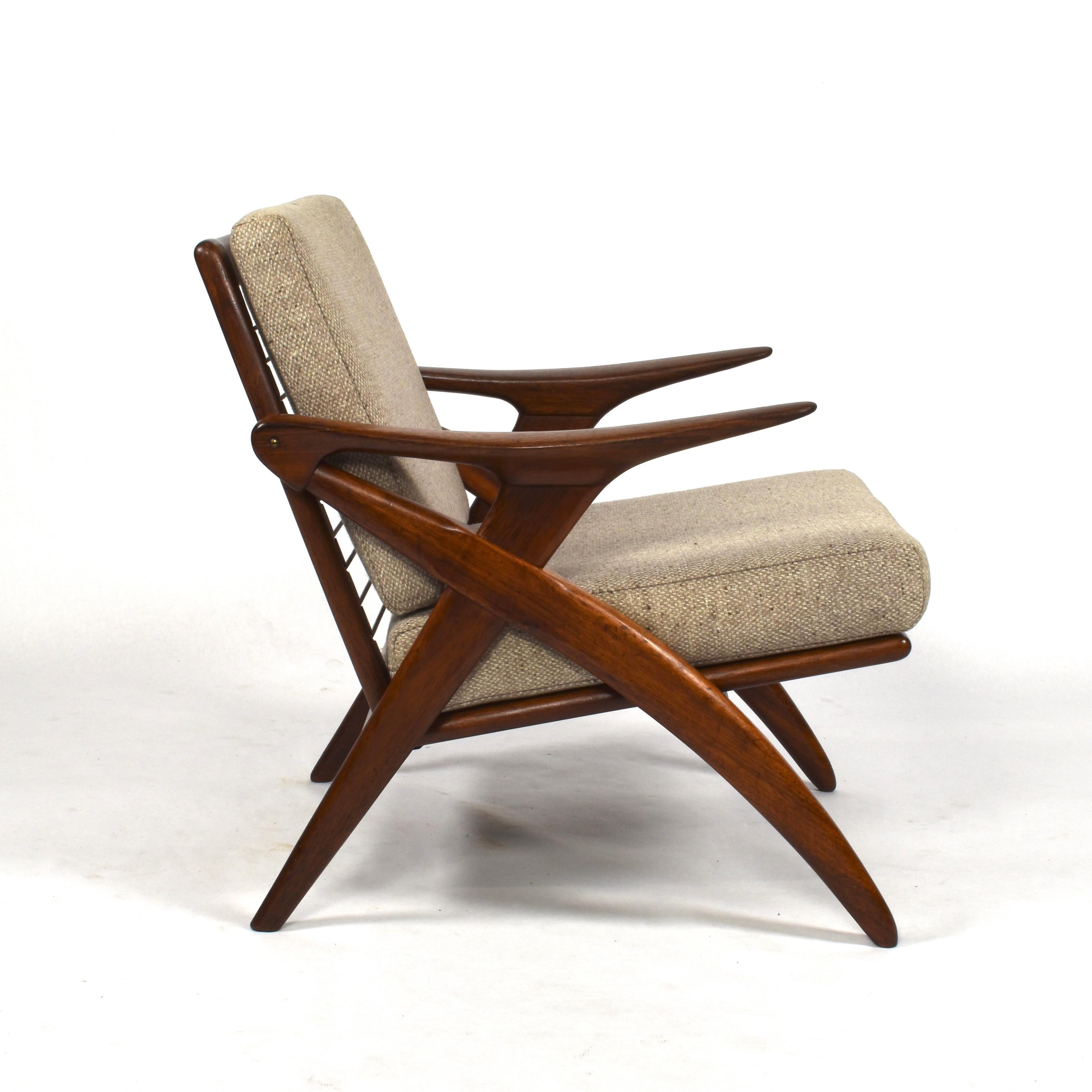 Teak Lounge Chair by De Ster Gelderland, Netherlands, circa 1960 1