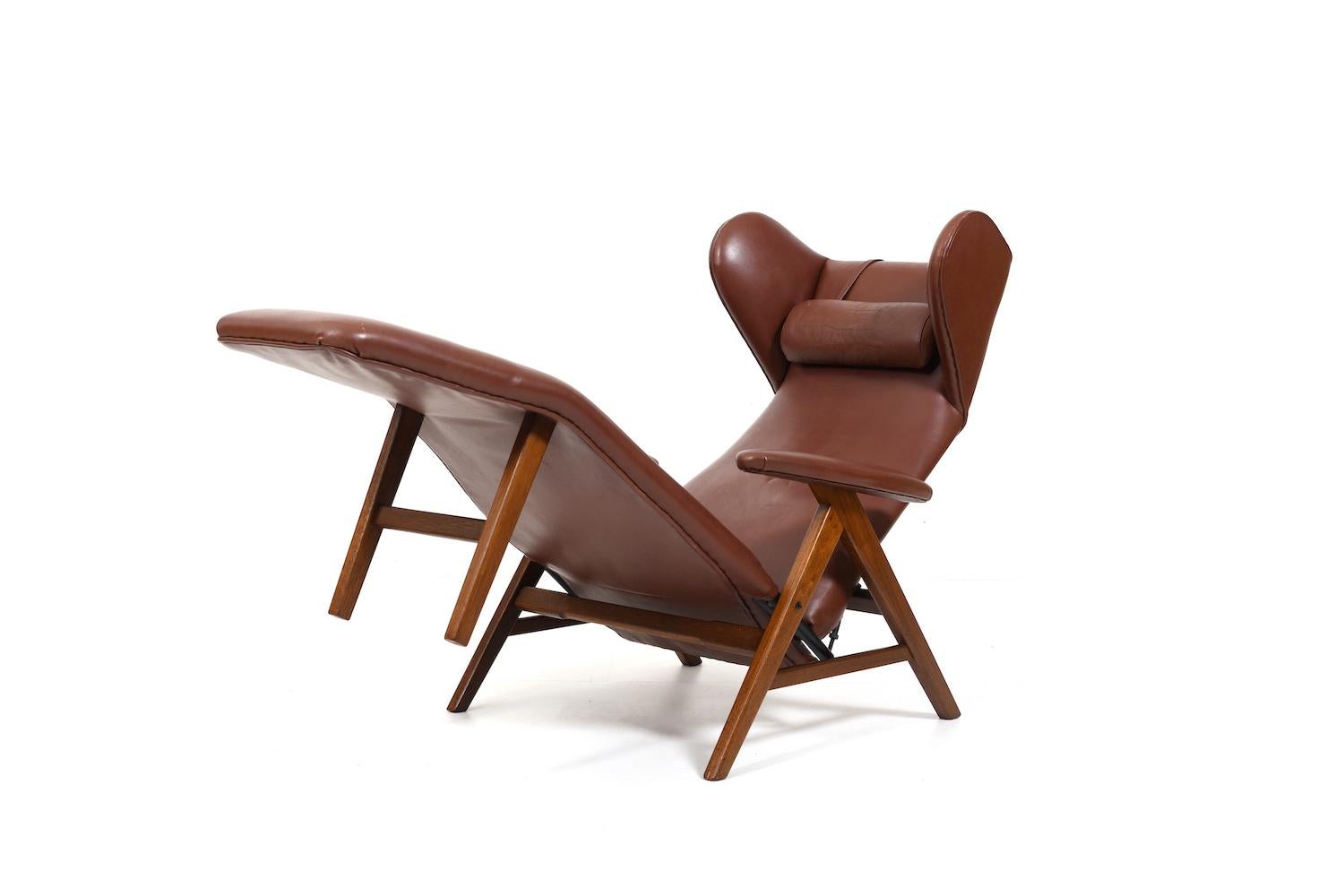 Teak Lounge Chair by Henry W. Klein for Bramin 1950s In Good Condition In Handewitt, DE