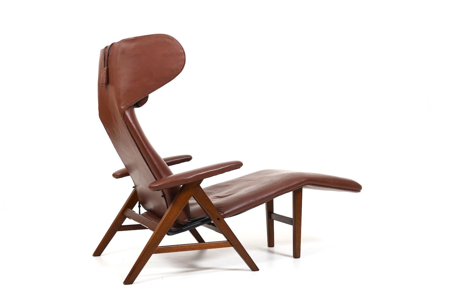 Teak Lounge Chair by Henry W. Klein for Bramin 1950s 2