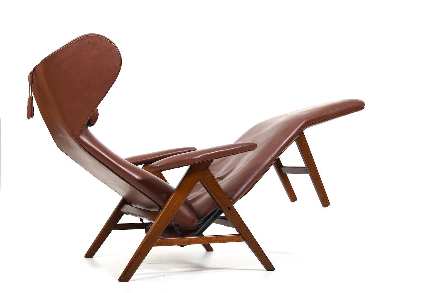 Teak Lounge Chair by Henry W. Klein for Bramin 1950s 3