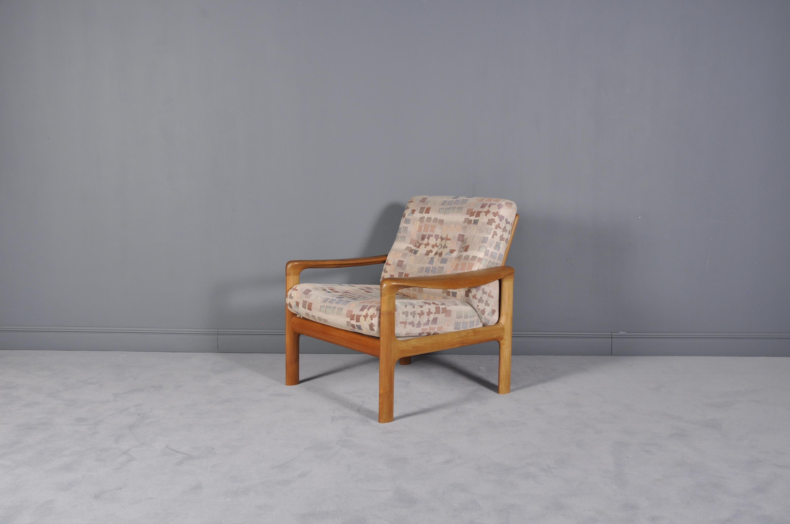 Teak lounge chair by Sven Ellekaer for Komfort, 1960s.