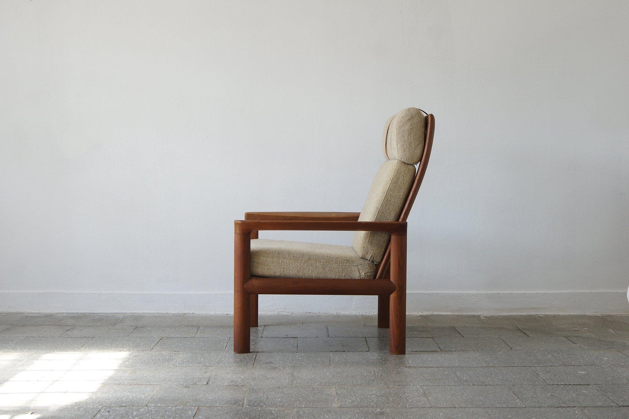 Mid-Century Modern Teak Lounge Chair by Sven Ellekaer for Komfort, Denmark, 1960s For Sale