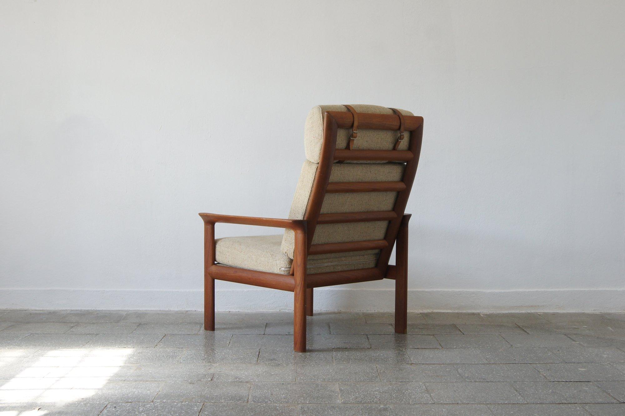 Danish Teak Lounge Chair by Sven Ellekaer for Komfort, Denmark, 1960s For Sale