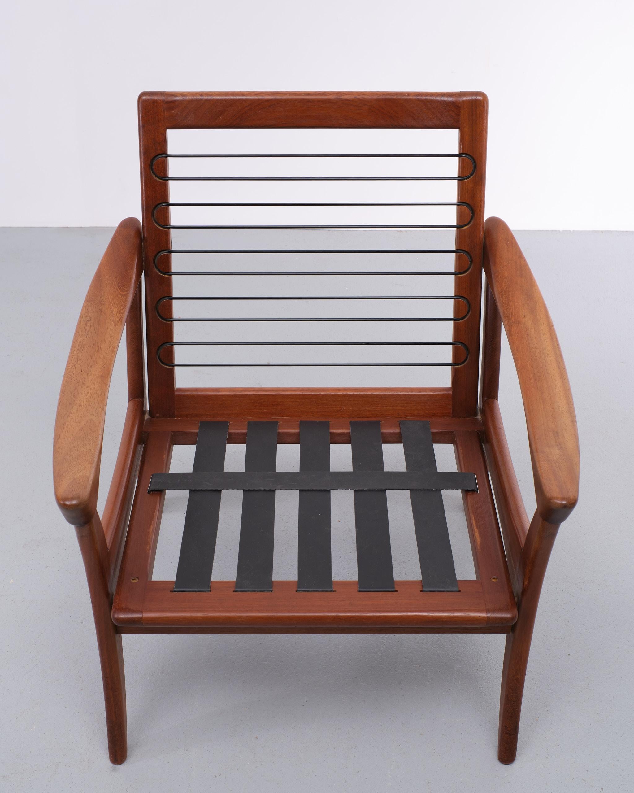 Teak Lounge Chair De Ster Gelderland 1950s Holland 3