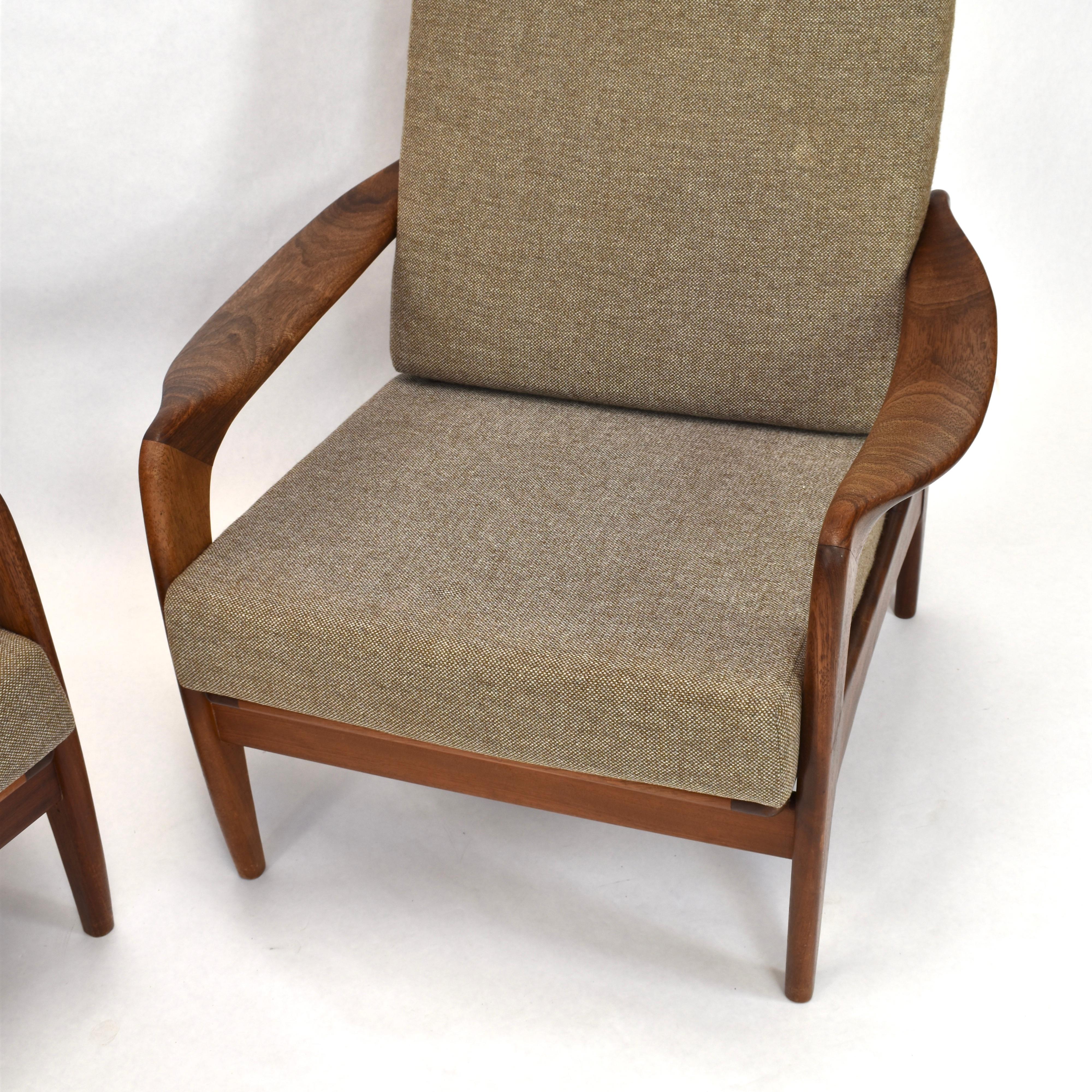 Mid-20th Century Teak Lounge Chairs by De Ster Gelderland, Netherlands, circa 1960
