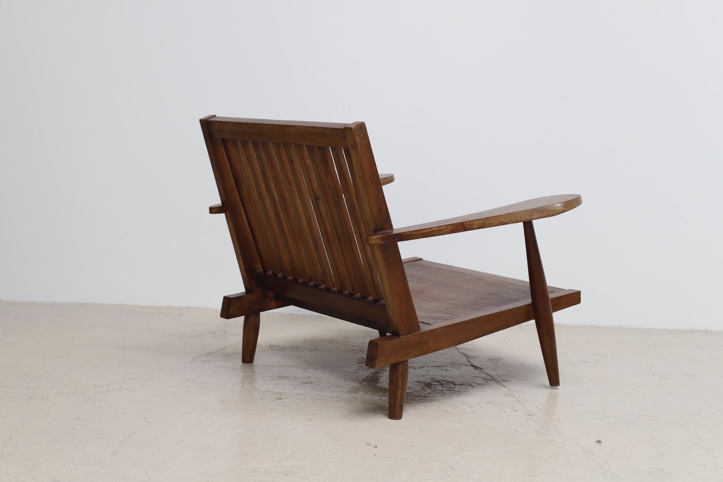 Indian Teak Lounge Chair by George Nakashima