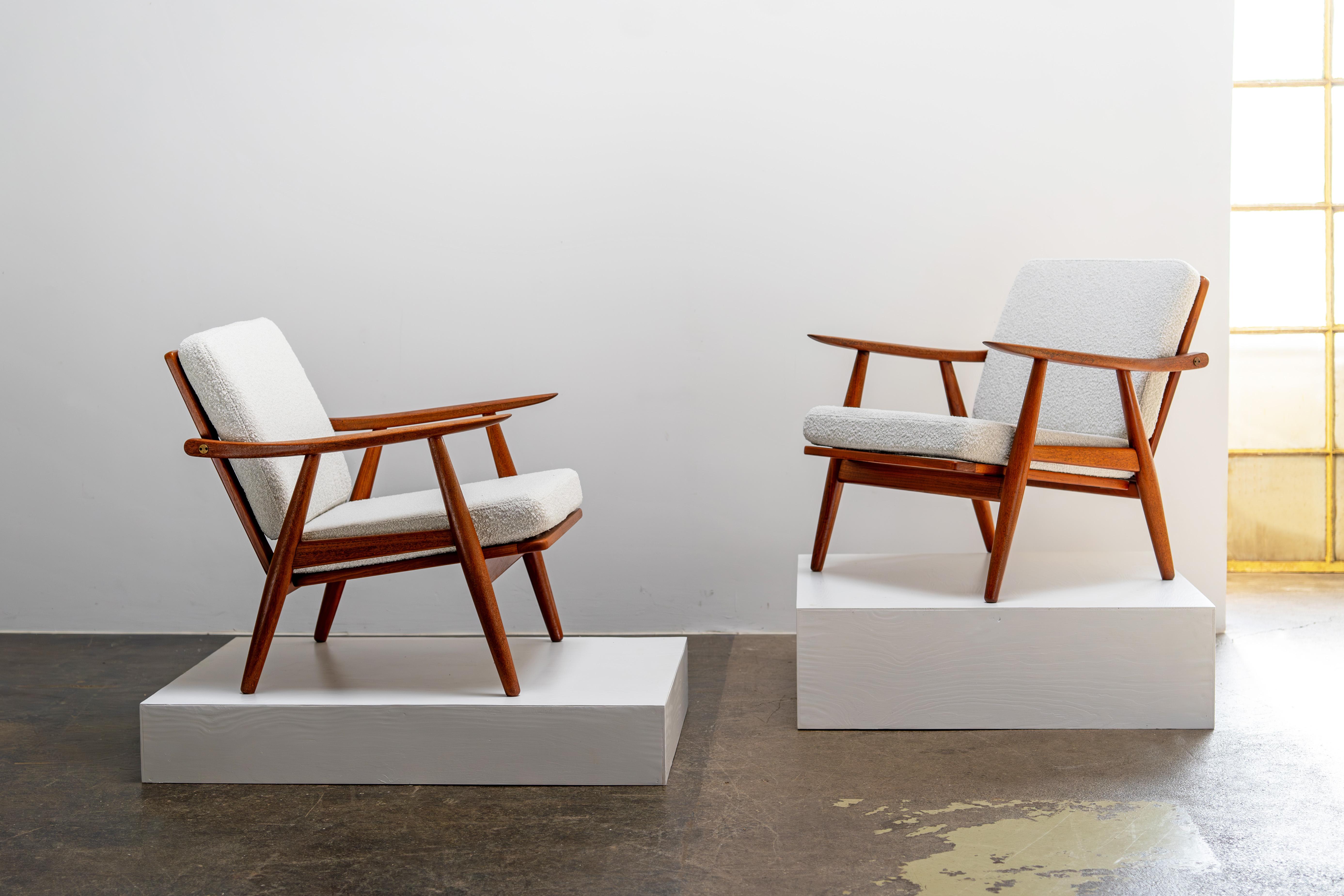 Danish Teak Lounge Chairs by Hans Wegner for Getama GE-270, 1956