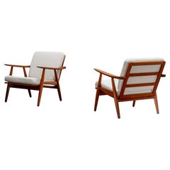 Teak Lounge Chairs by Hans Wegner for Getama GE-270, 1956