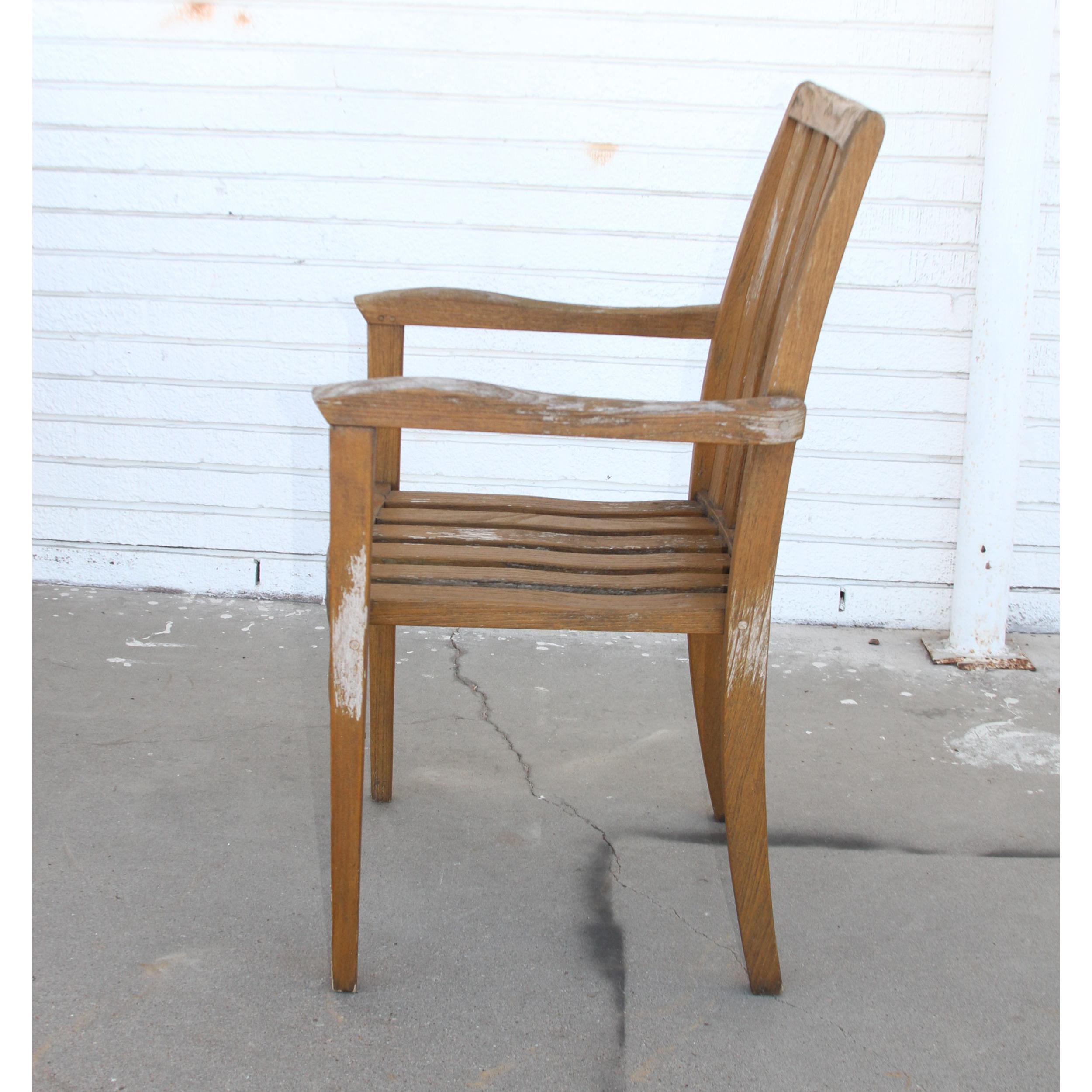 Wood Teak Maritime Heritage Chairs For Sale