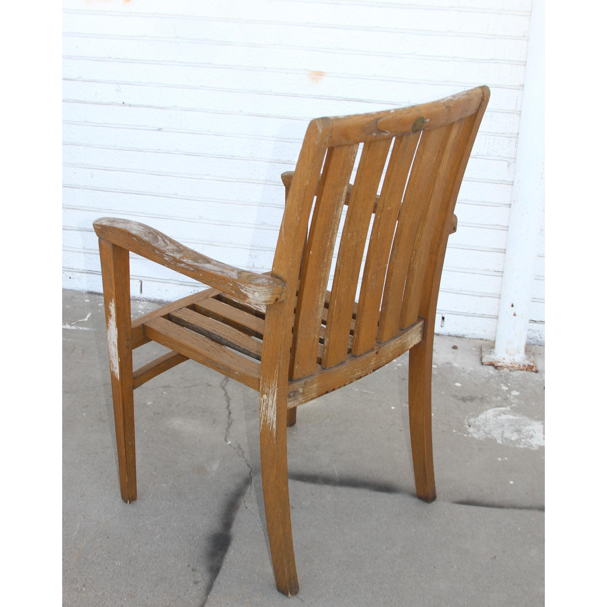 Teak Maritime Heritage Chairs For Sale 1