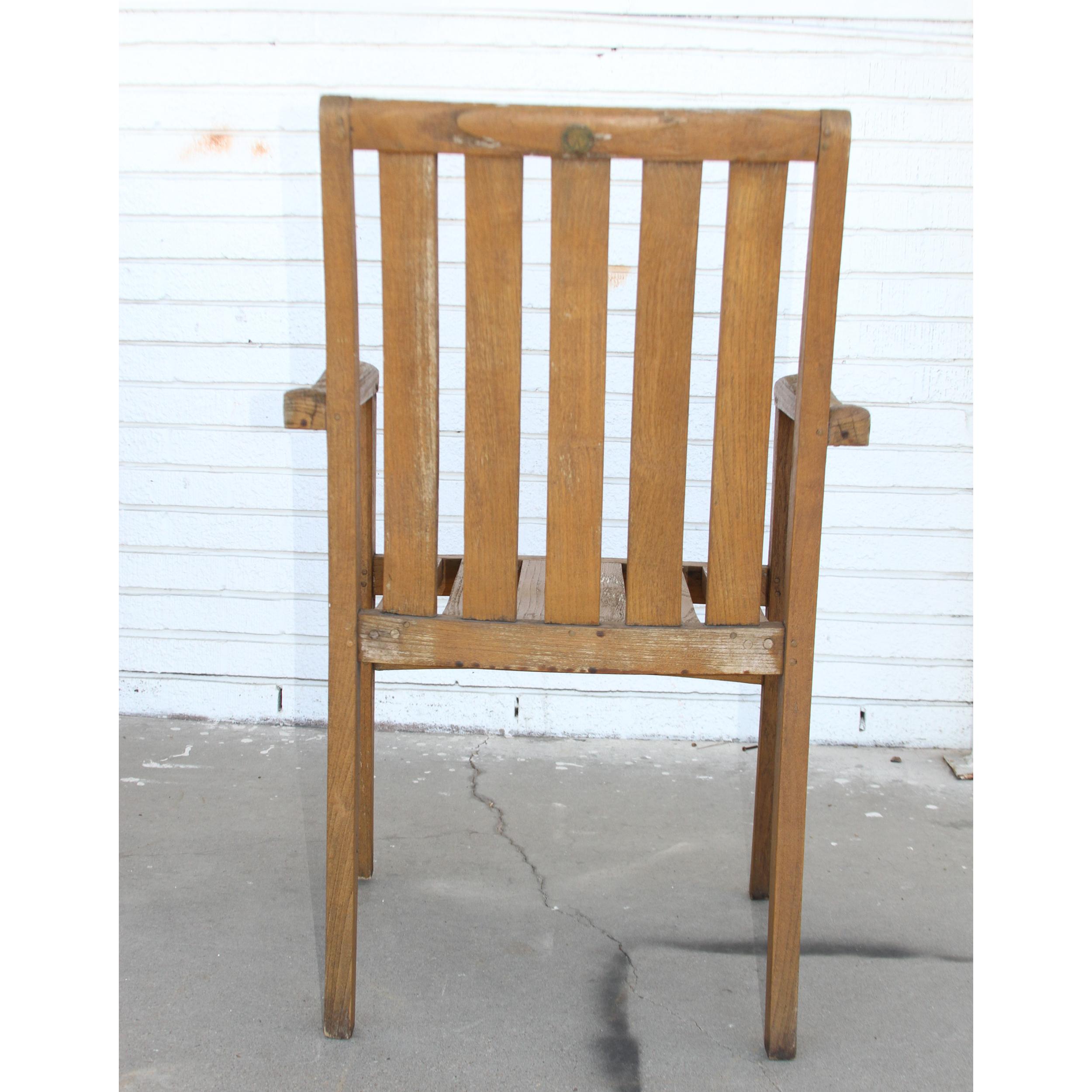 Teak Maritime Heritage Chairs For Sale 2