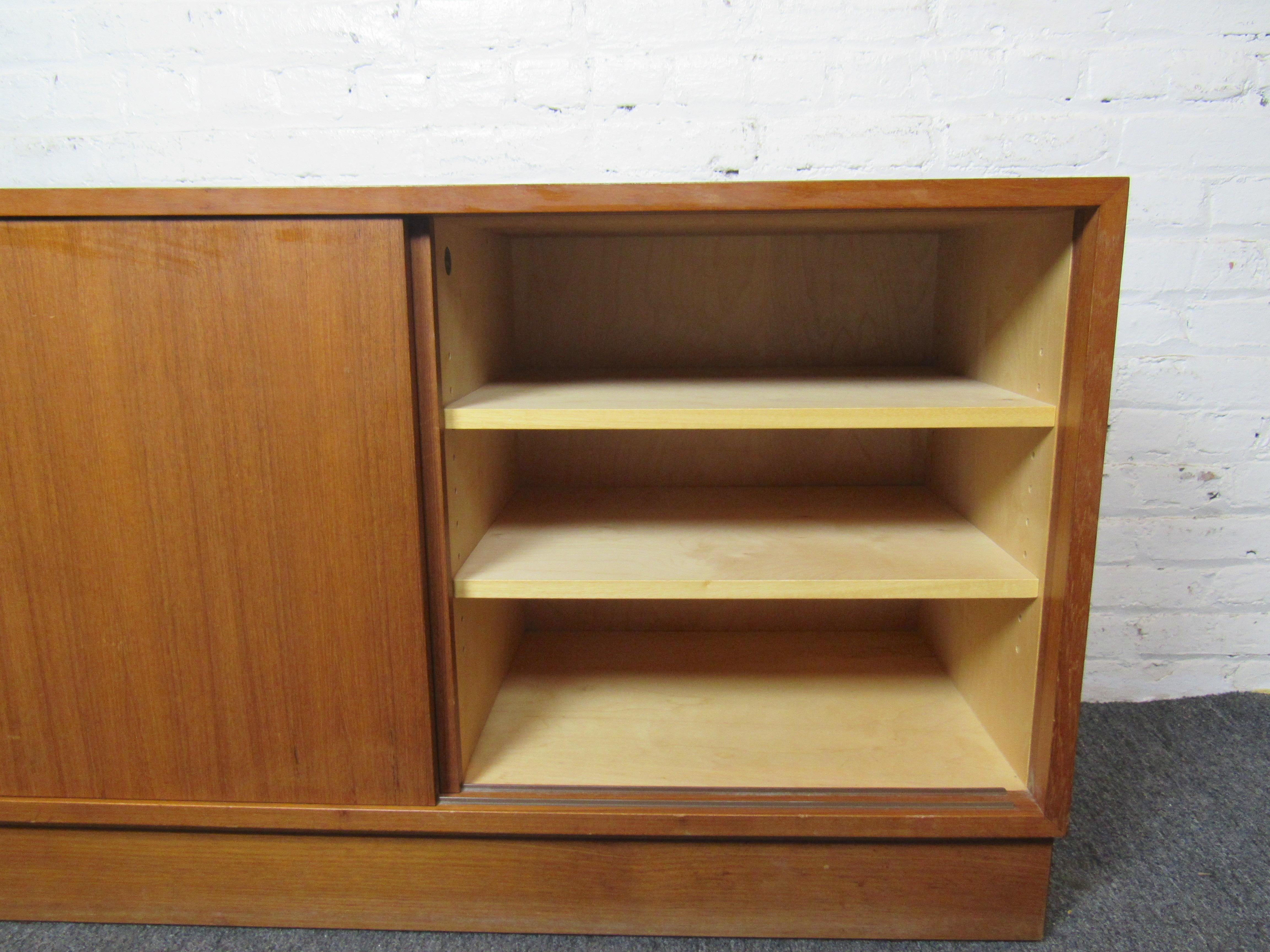 Teak Mid-Century Cabinet In Good Condition In Brooklyn, NY