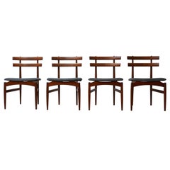 Teak Midcentury Dining Chairs by Poul Hundevad