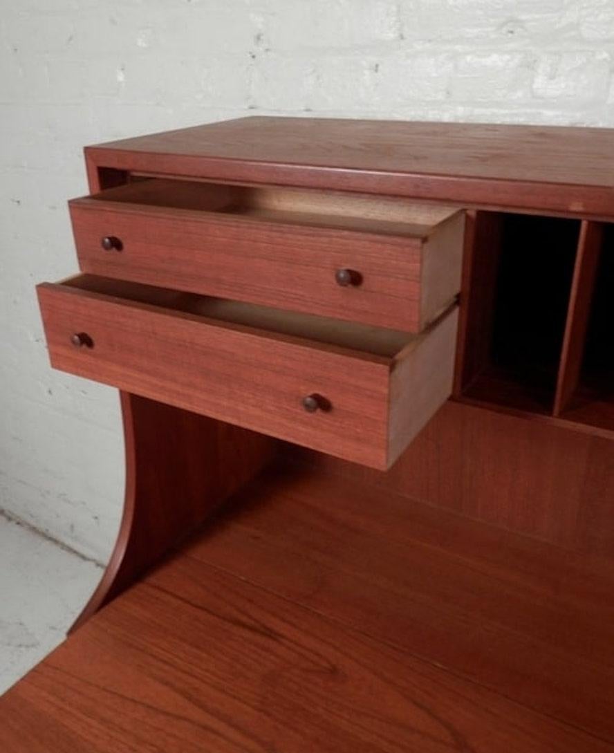Mid-Century Modern Teak Mid-Century Dresser w/ Secretary Desk For Sale