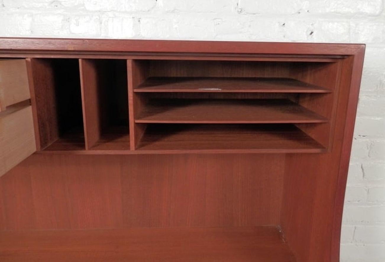 Danish Teak Mid-Century Dresser w/ Secretary Desk For Sale