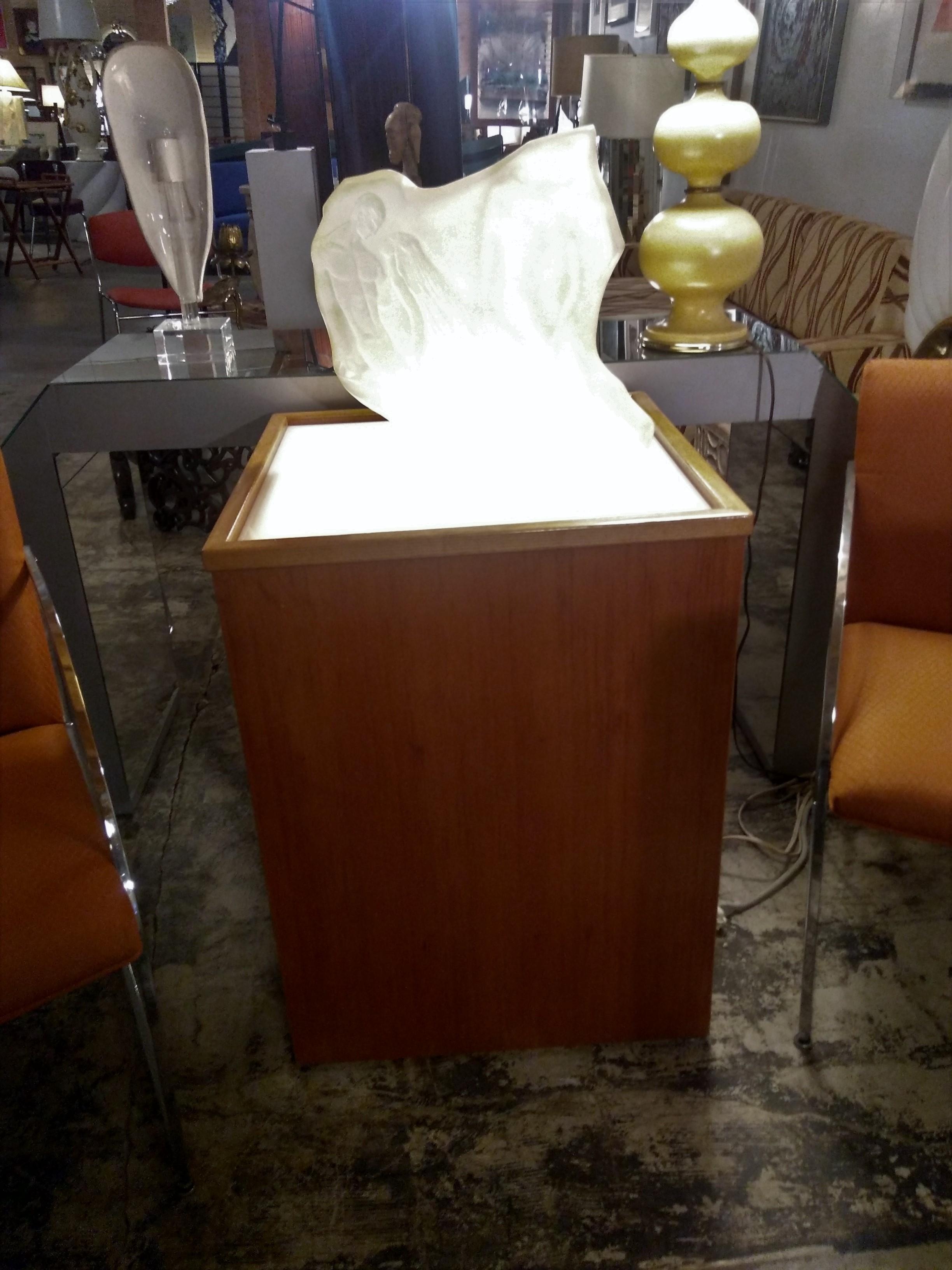 Mid-Century Modern Mid-century Light Box Display Pedestal