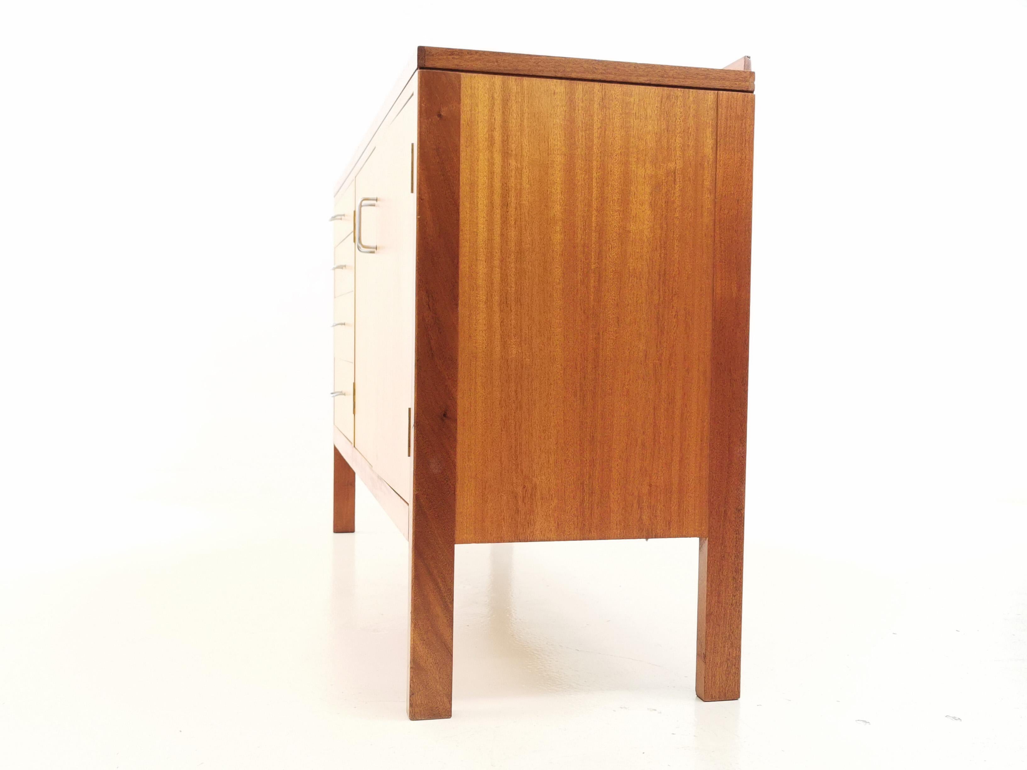 Teak Midcentury Military Sideboard by Mann Egerton, 1970s 1