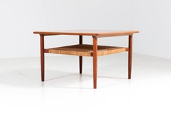 Teak Mid-Century Modern Coffee Table by Gunnar Schwartz, Denmark, 1960s