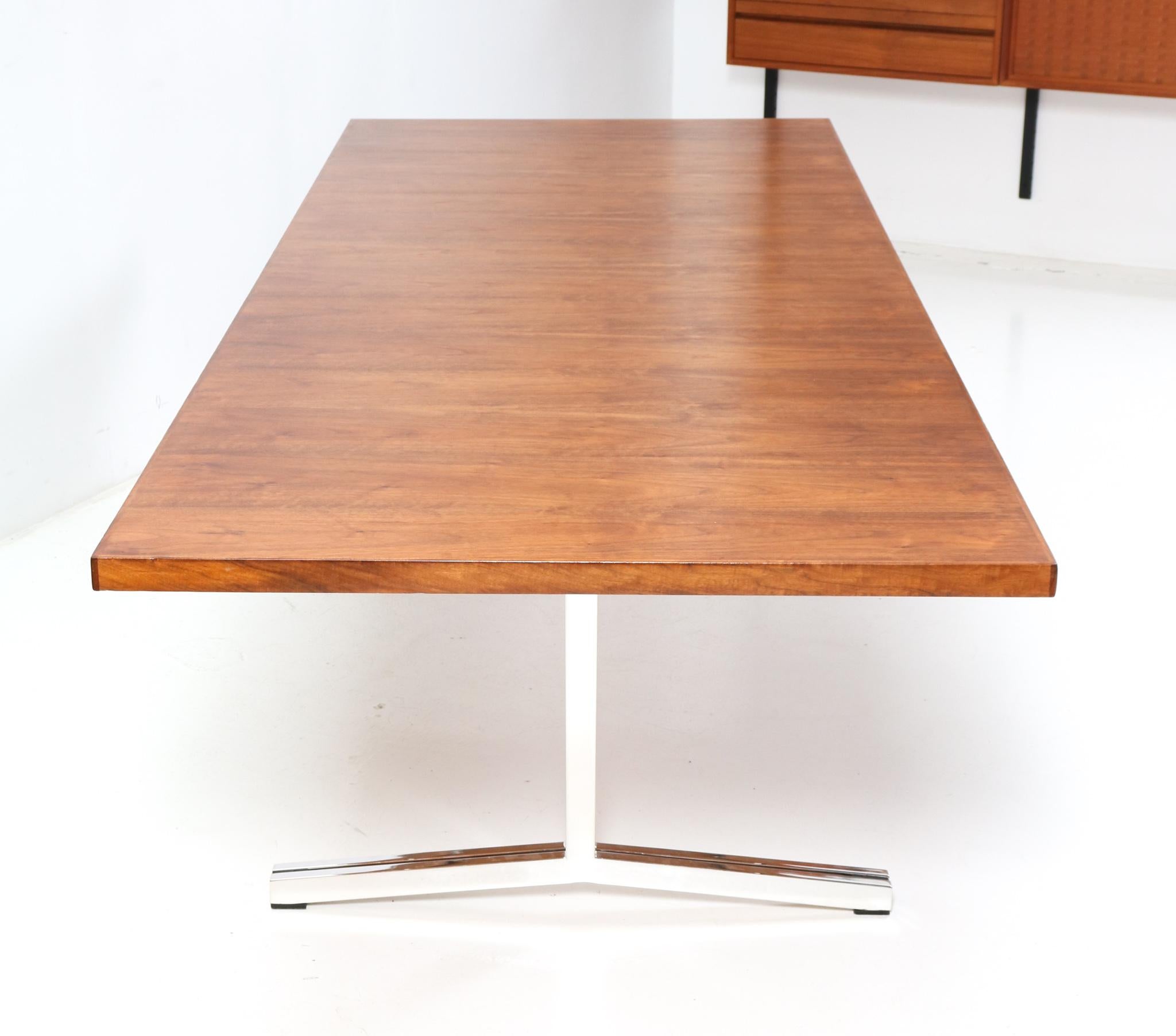 Teak Mid-Century Modern Conference Table by Theo Tempelman for AP Originals 4