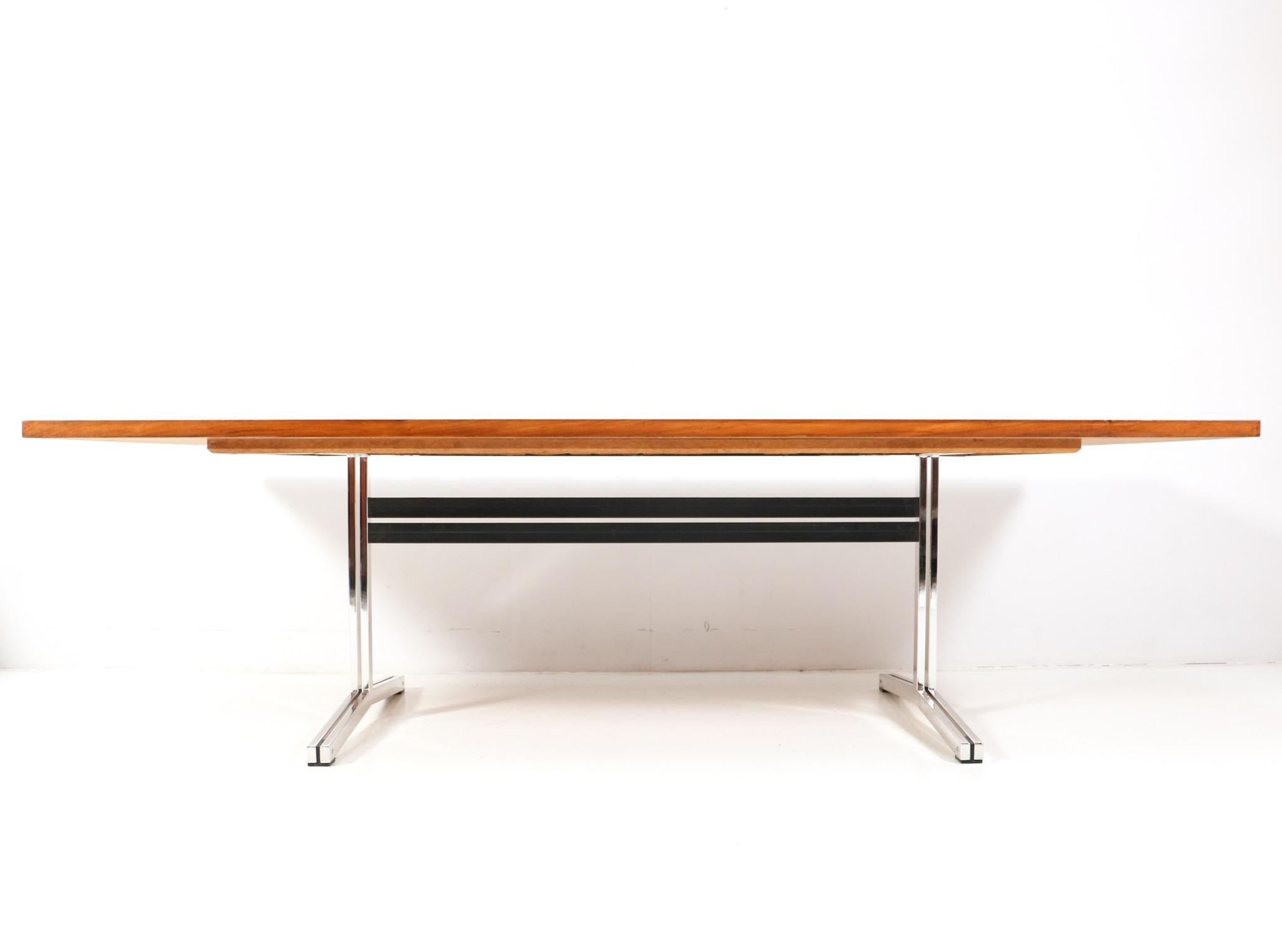 Dutch Teak Mid-Century Modern Conference Table by Theo Tempelman for AP Originals