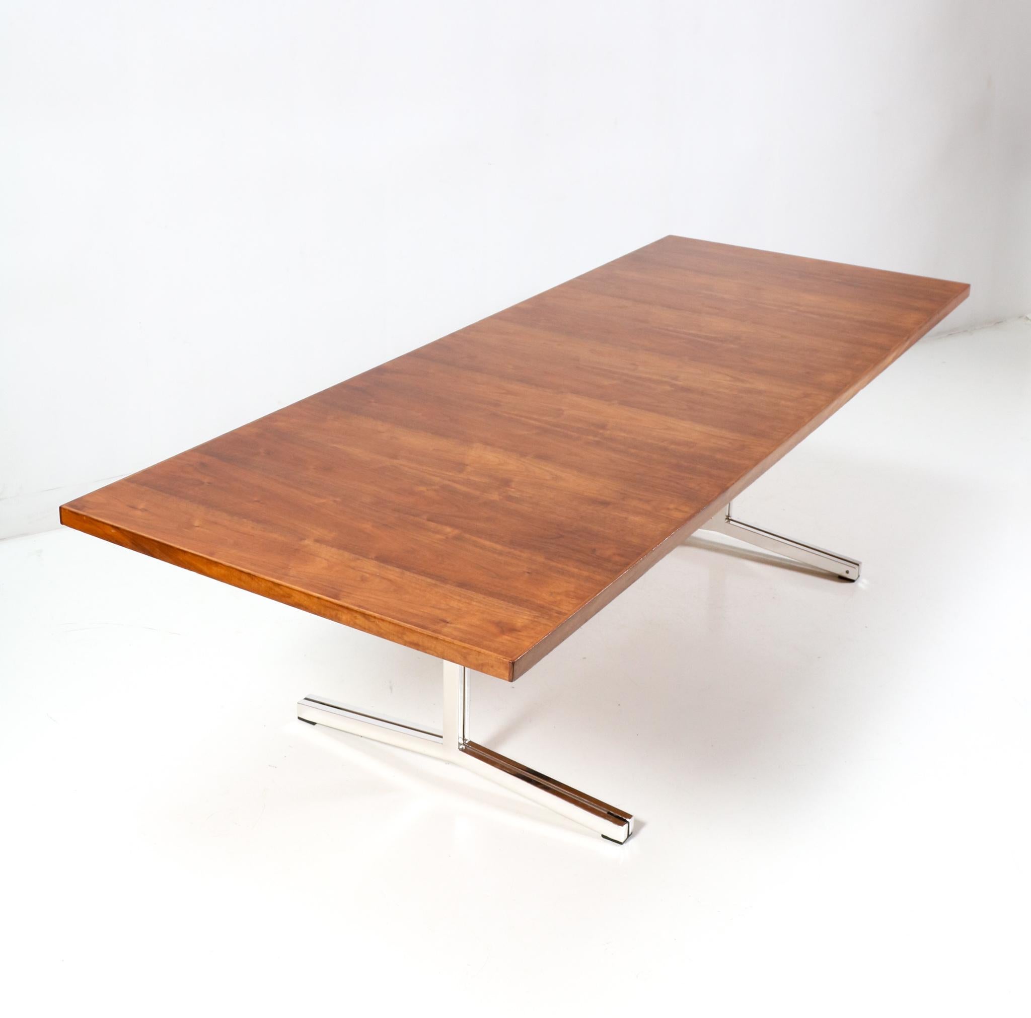Teak Mid-Century Modern Conference Table by Theo Tempelman for AP Originals In Good Condition In Amsterdam, NL