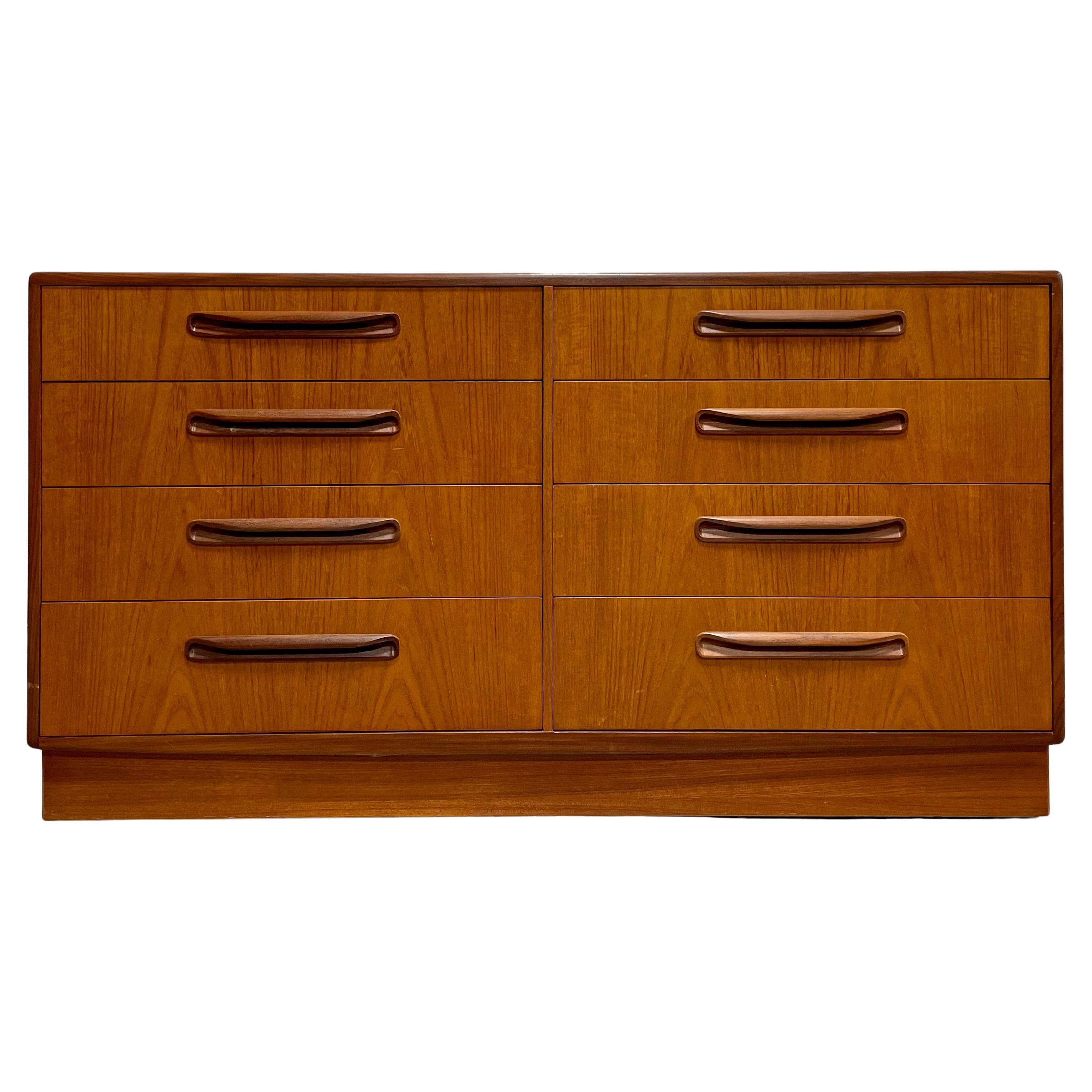 TEAK MODERNer Doppel-DRESSER aus der Mitte des Jahrhunderts von G-Plan, ca. 1960er Jahre