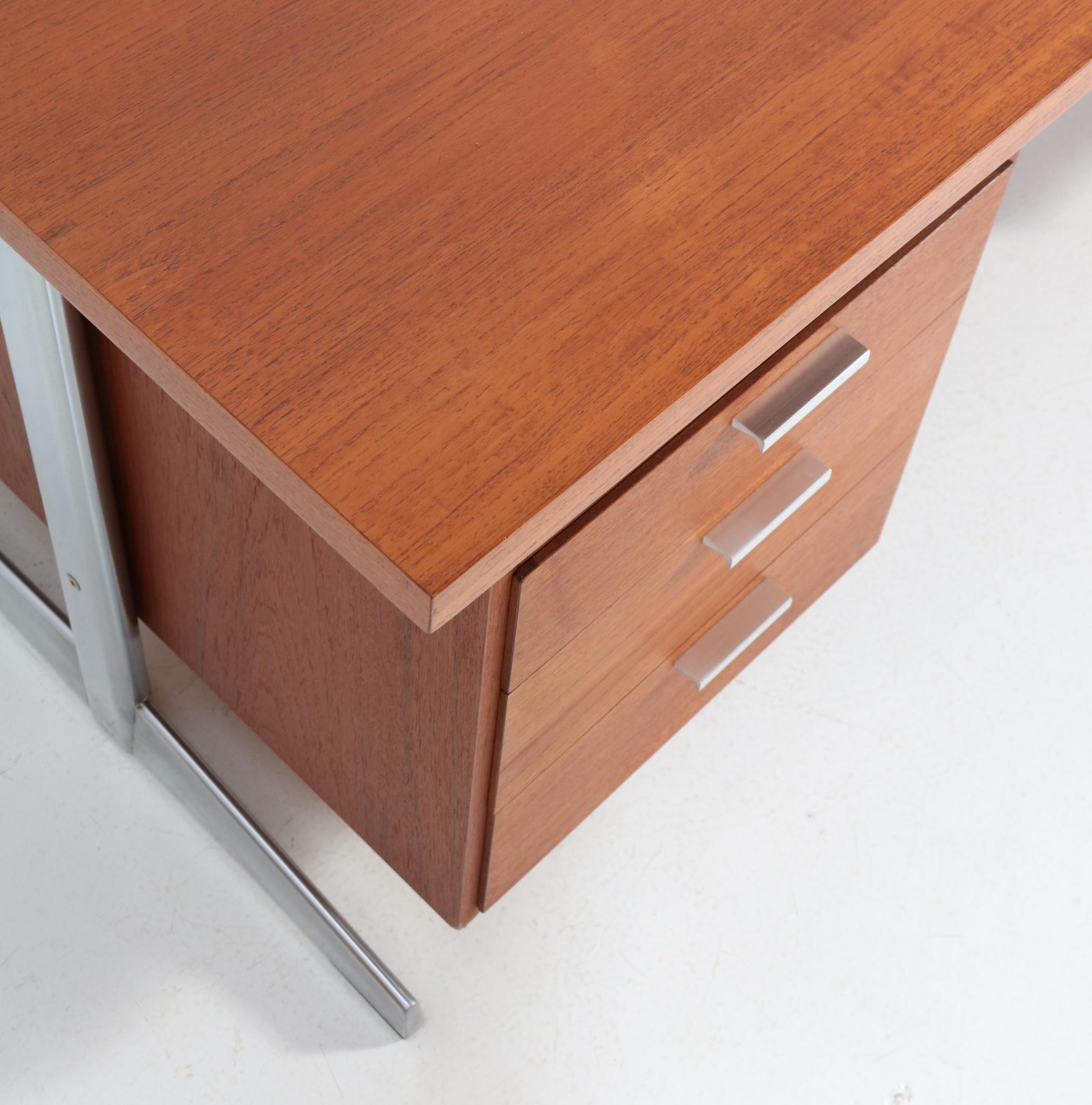 Teak Mid-Century Modern Executive Desk by Cees Braakman for Pastoe, 1960s 9