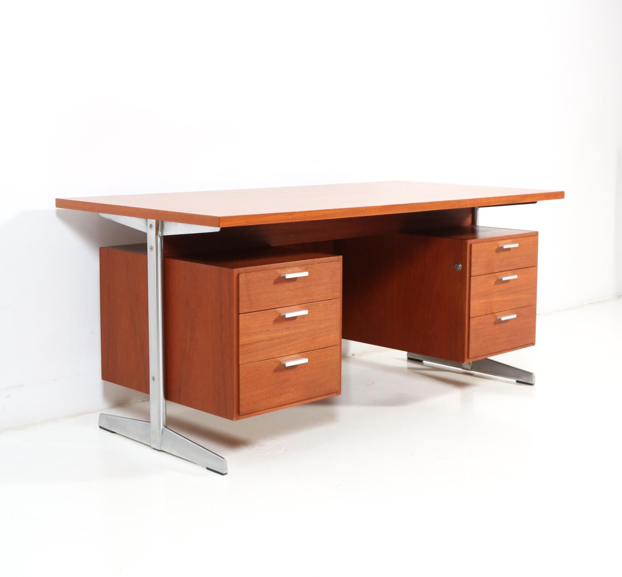 Teak Mid-Century Modern Executive Desk by Cees Braakman for Pastoe, 1960s 3