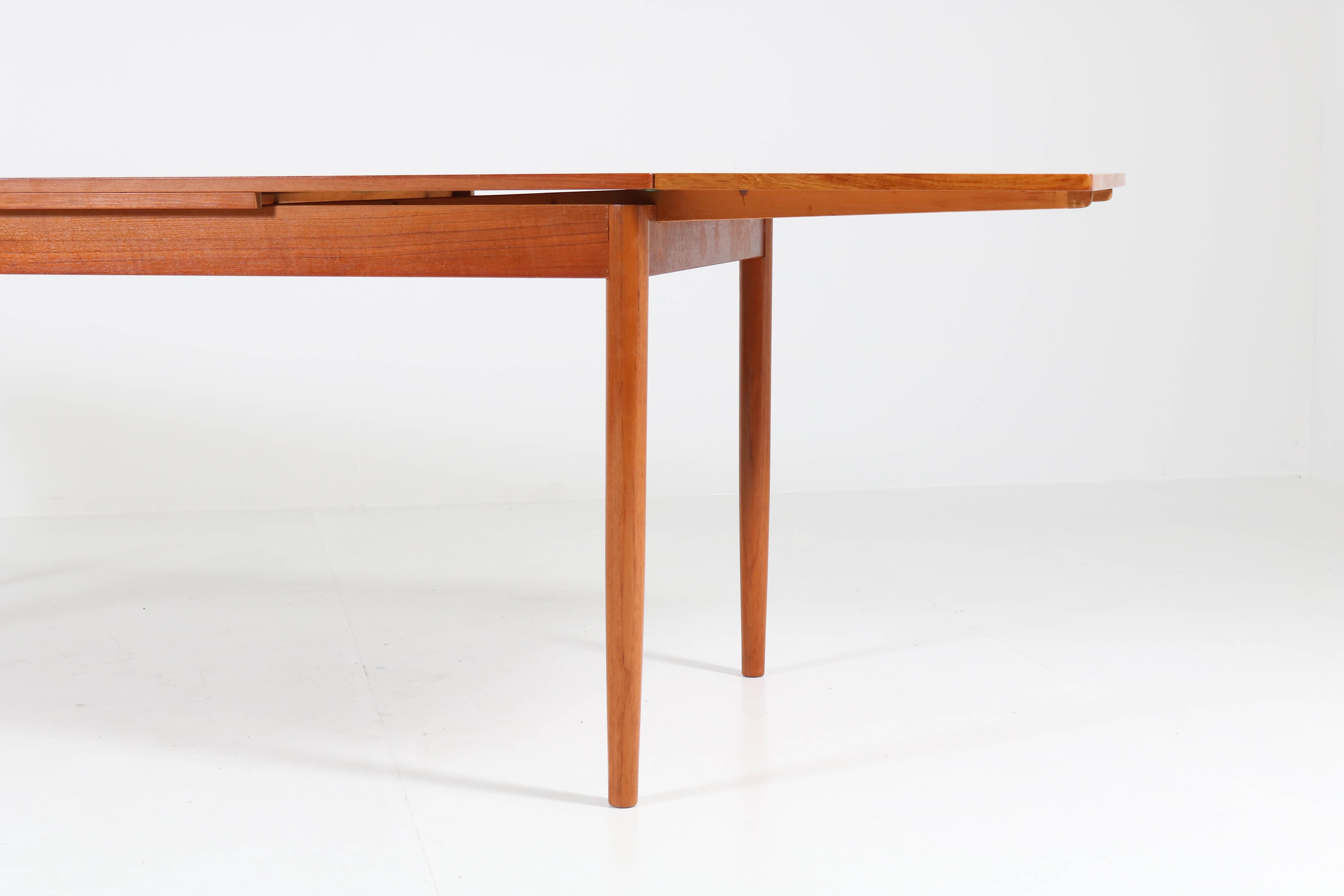 Teak Mid-Century Modern Extendable Table by Fristho, 1960s In Good Condition In Amsterdam, NL