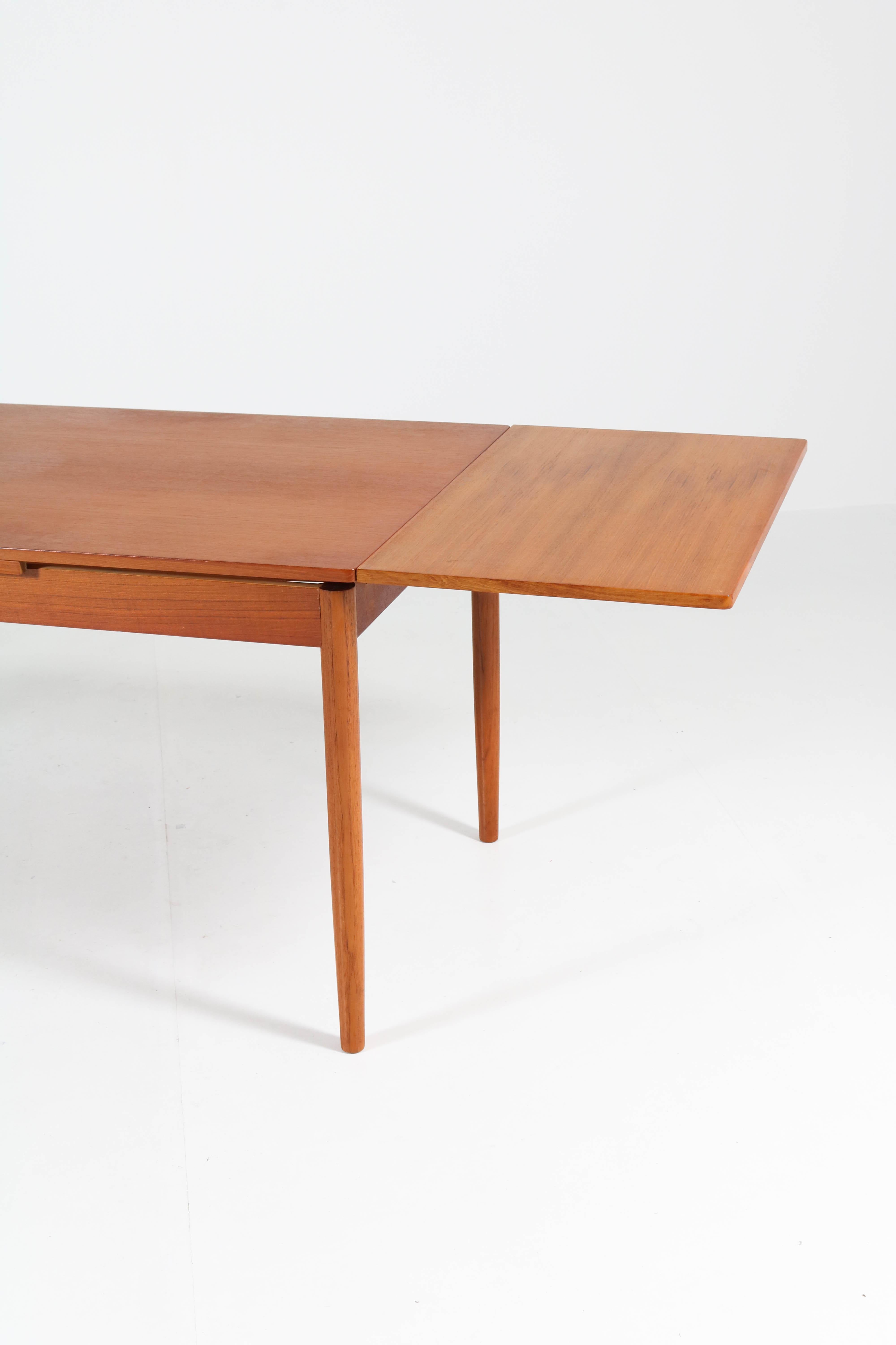 Teak Mid-Century Modern Extendable Table by Fristho, 1960s 2