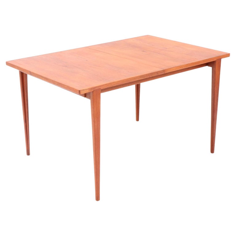 Teak MidCentury Modern Extending Dining Room Table by Henry Rosengren