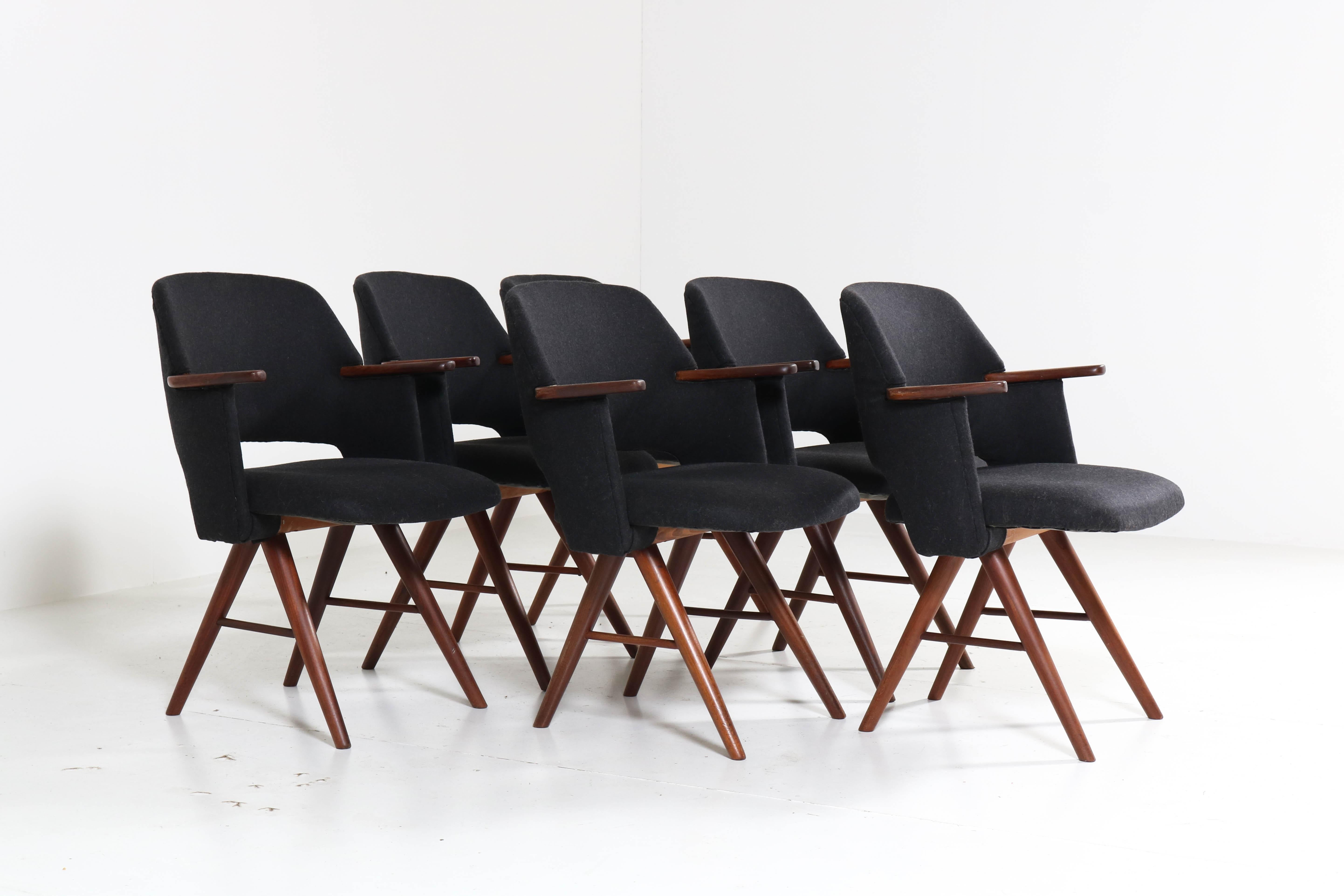 Dutch Teak Mid-Century Modern FT30 Dining Chairs by Cees Braakman for Pastoe, 1960