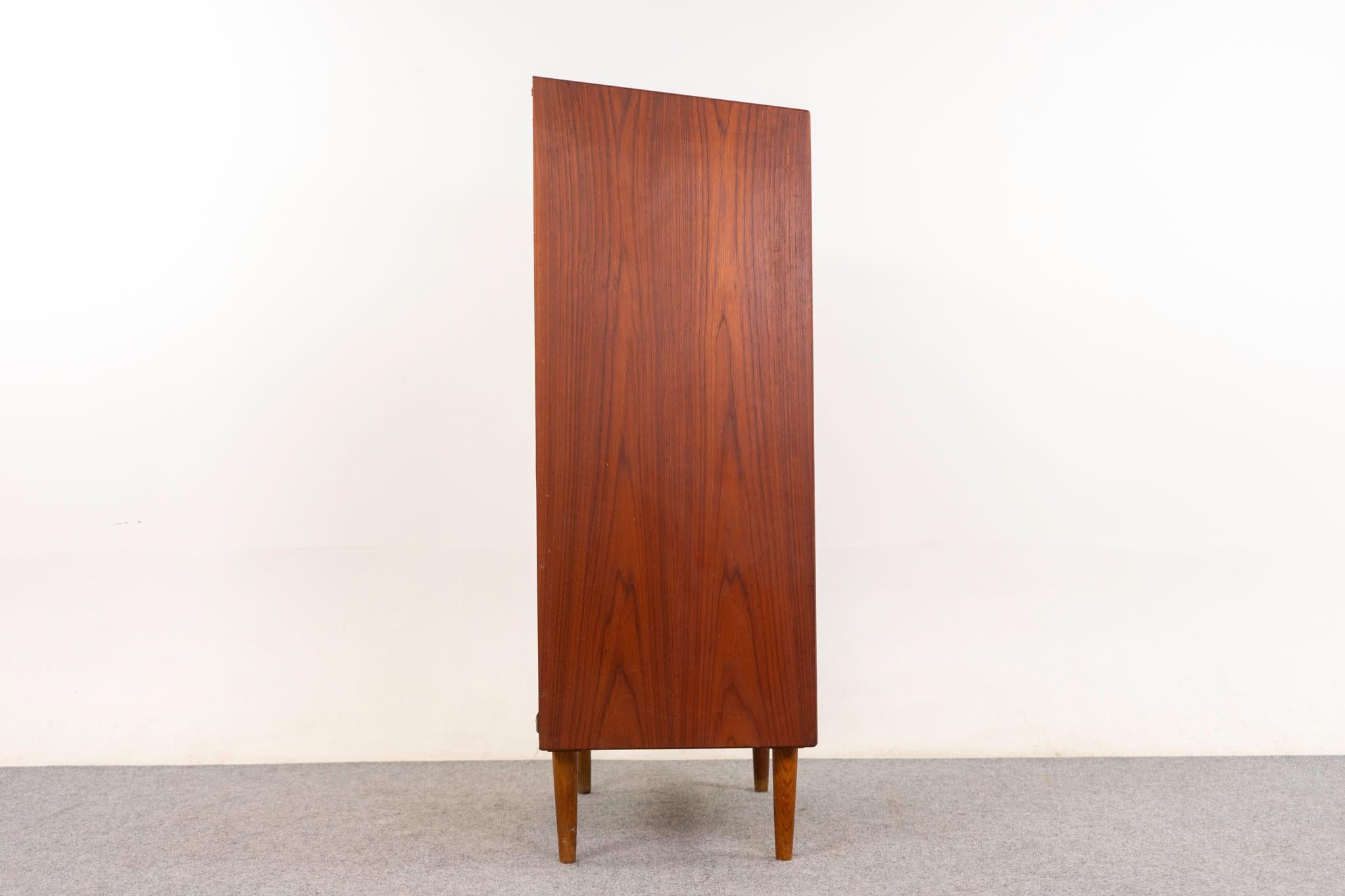 Teak Mid-Century Modern Highboy Dresser 3